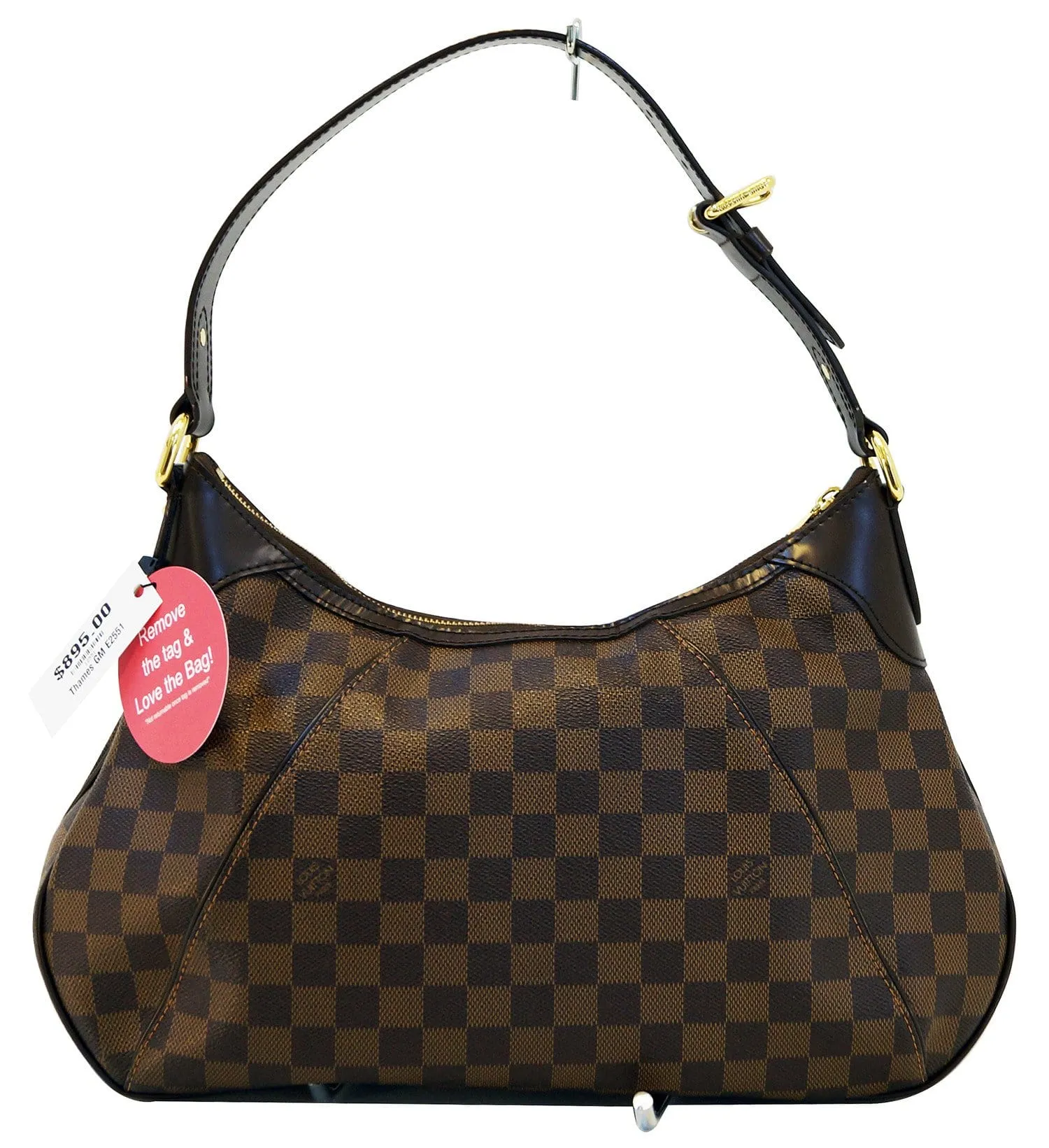 LOUIS VUITTON Damier Ebene Thames GM Shoulder Bag