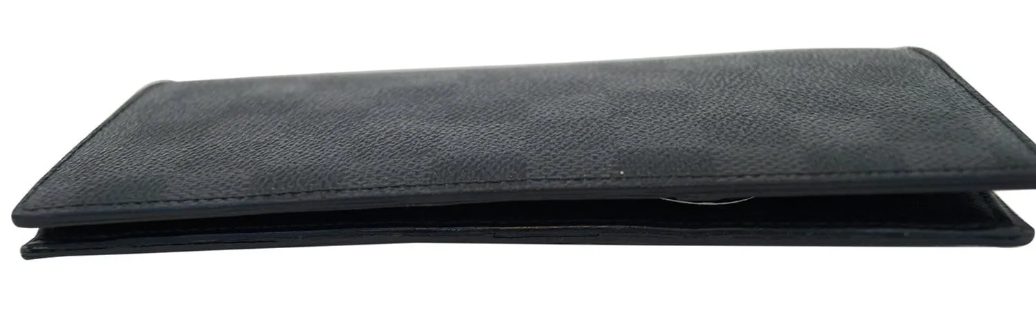 LOUIS VUITTON Damier Graphite Portefeuille Brazza Long Wallet