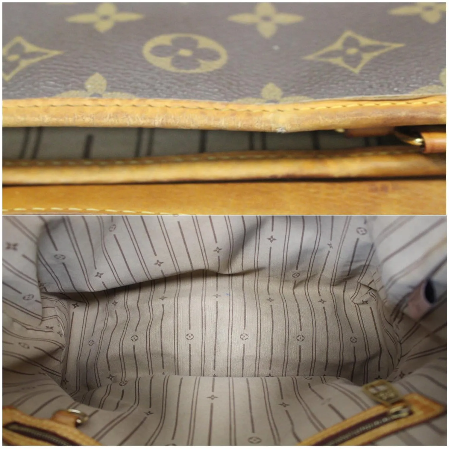 LOUIS VUITTON Delightful PM Monogram Canvas Shoulder Hobo Bag Brown