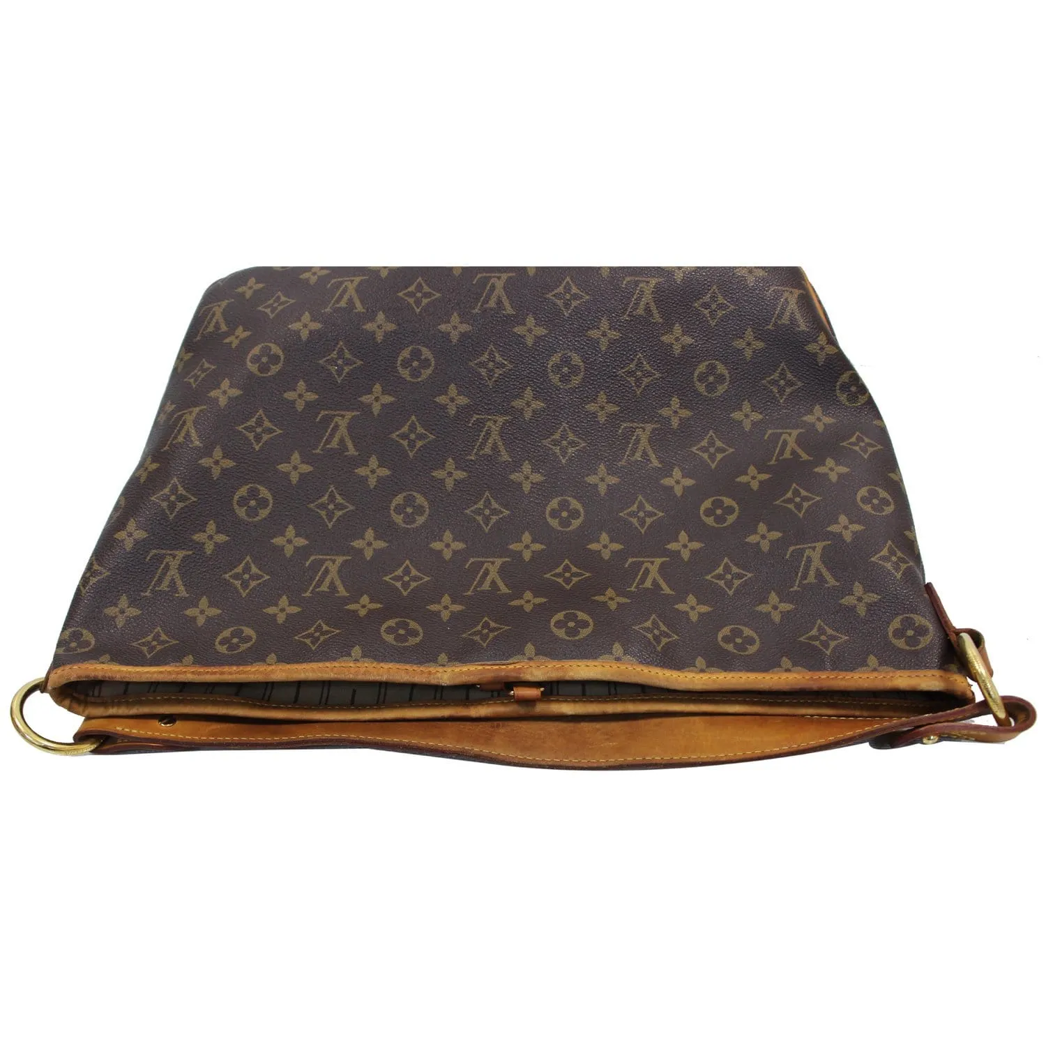 LOUIS VUITTON Delightful PM Monogram Canvas Shoulder Hobo Bag Brown