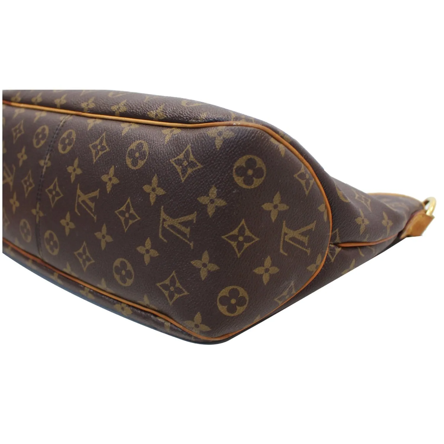LOUIS VUITTON Delightful PM Monogram Canvas Shoulder Hobo Bag Brown