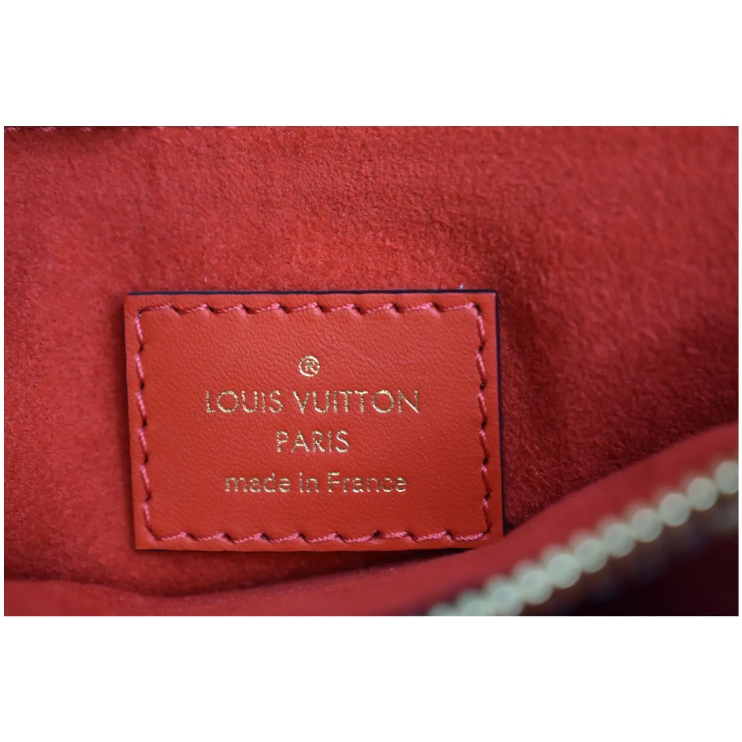 LOUIS VUITTON  Flower Monogram Canvas Tote Shoulder Bag Brown/Red