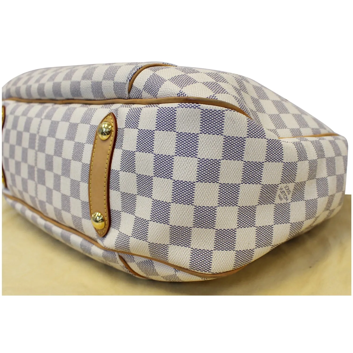 LOUIS VUITTON Galliera GM Damier Azur Shoulder Bag White