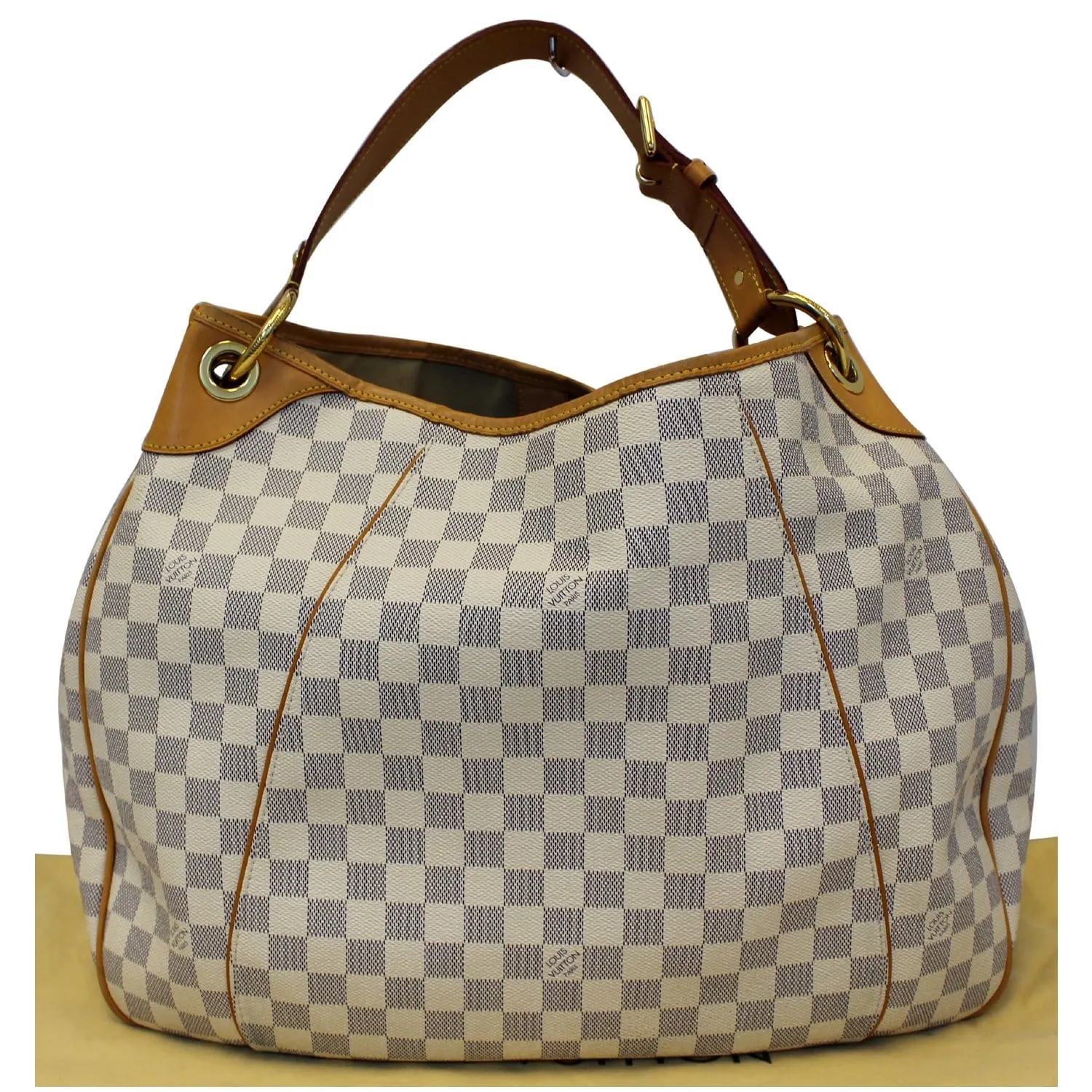 LOUIS VUITTON Galliera GM Damier Azur Shoulder Bag White