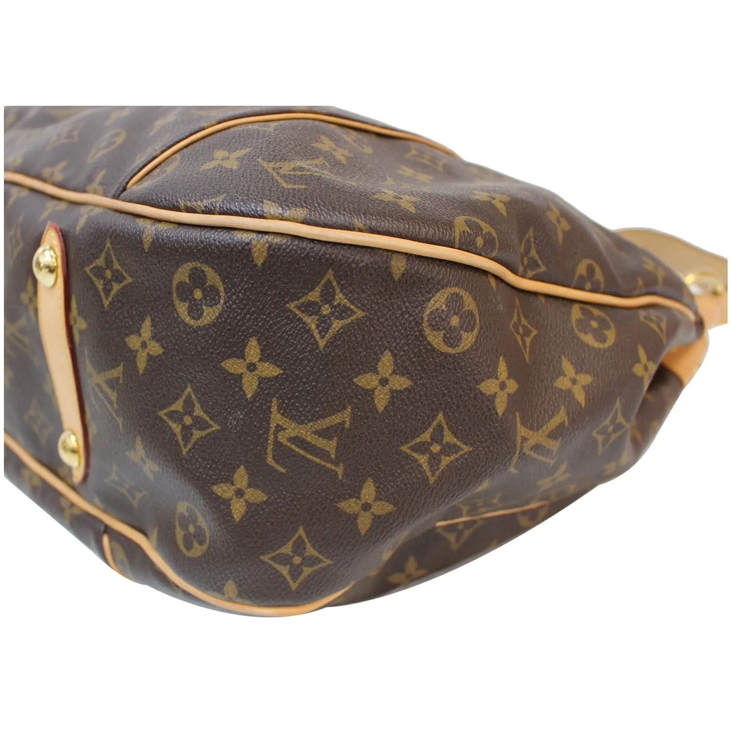 LOUIS VUITTON Galliera GM Monogram Canvas Shoulder Bag Brown
