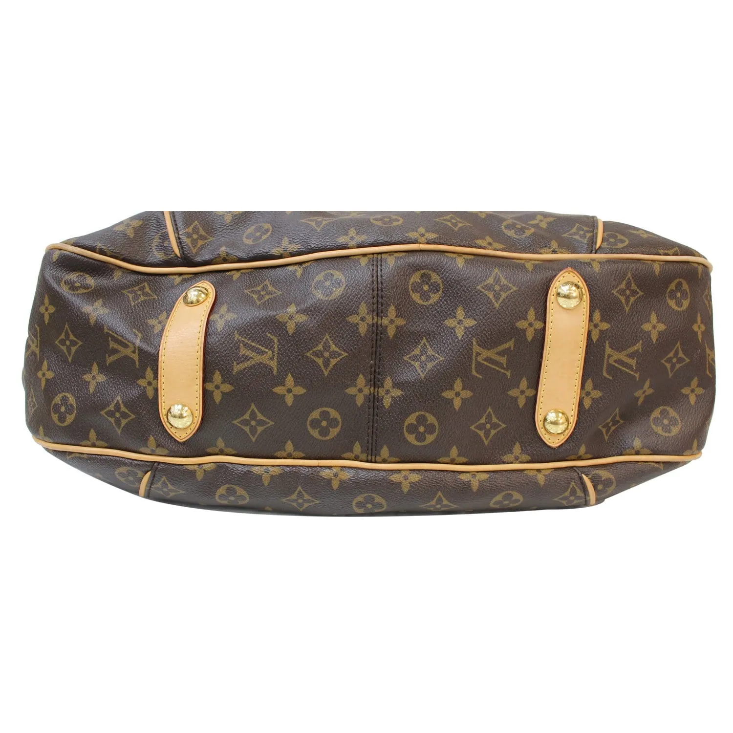 LOUIS VUITTON Galliera GM Monogram Canvas Shoulder Bag Brown