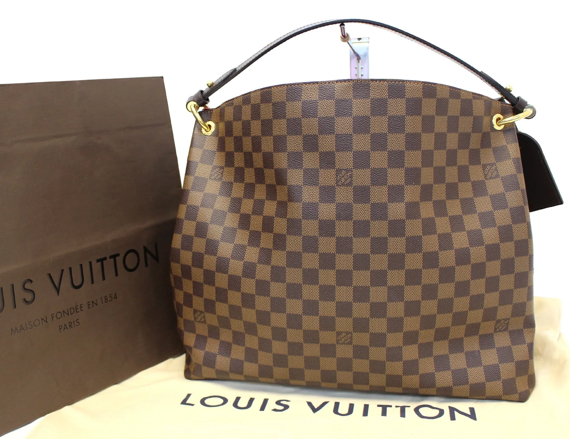 LOUIS VUITTON Graceful MM Damier Ebene  Shoulder Bag