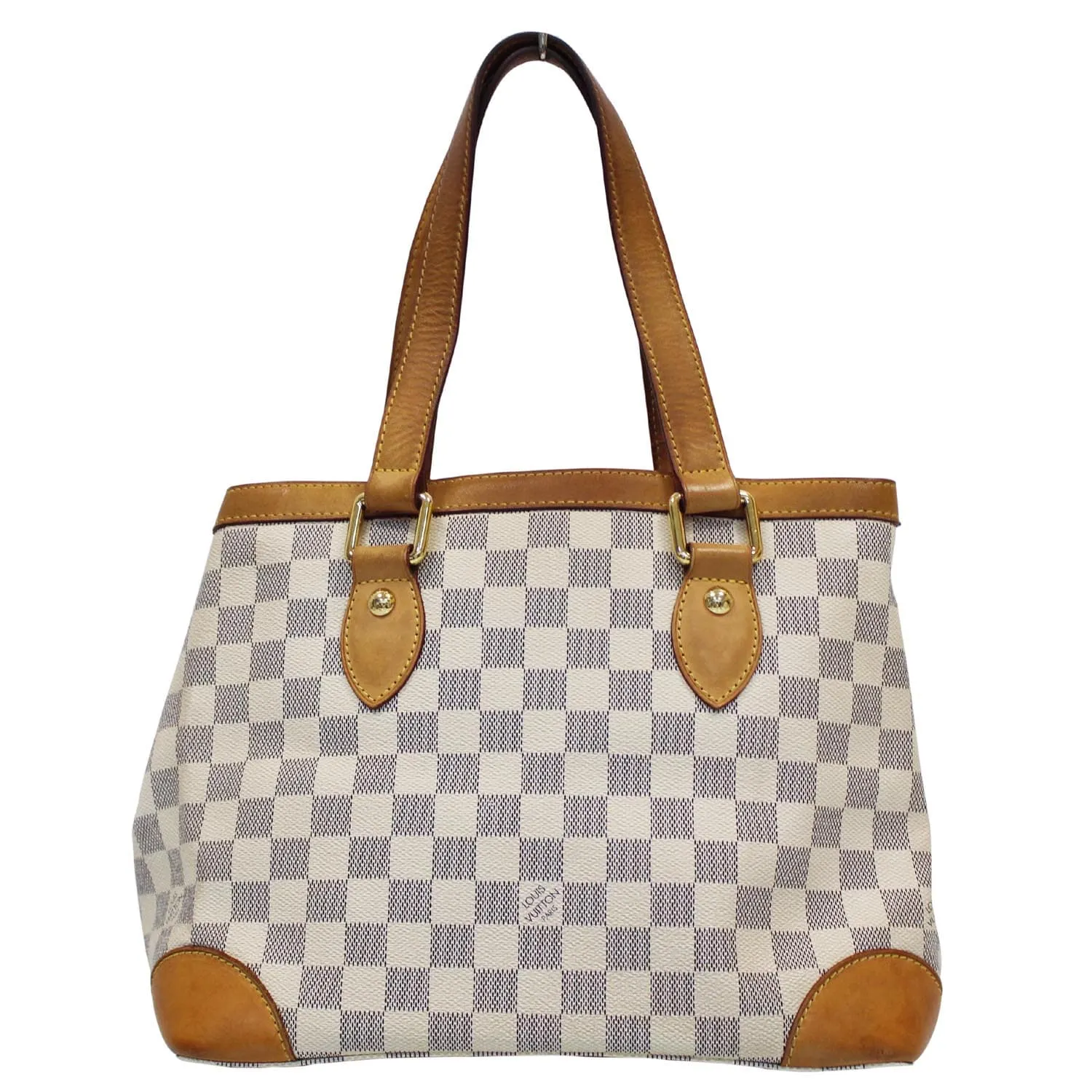 LOUIS VUITTON Hampstead PM Damier Azur Shoulder Bag White