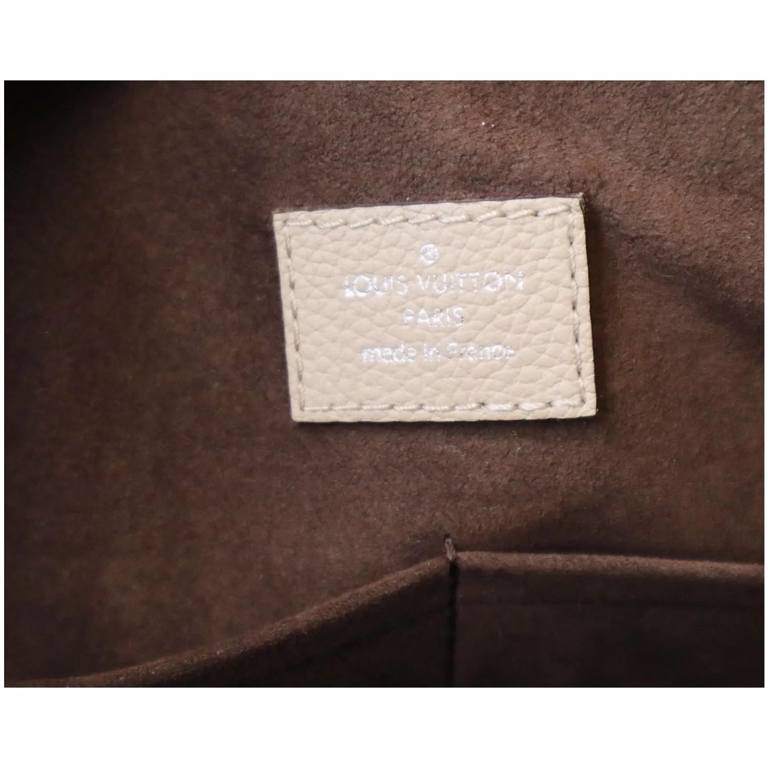 LOUIS VUITTON Haumea Mahina Calfskin Leather Shoulder Bag Galet