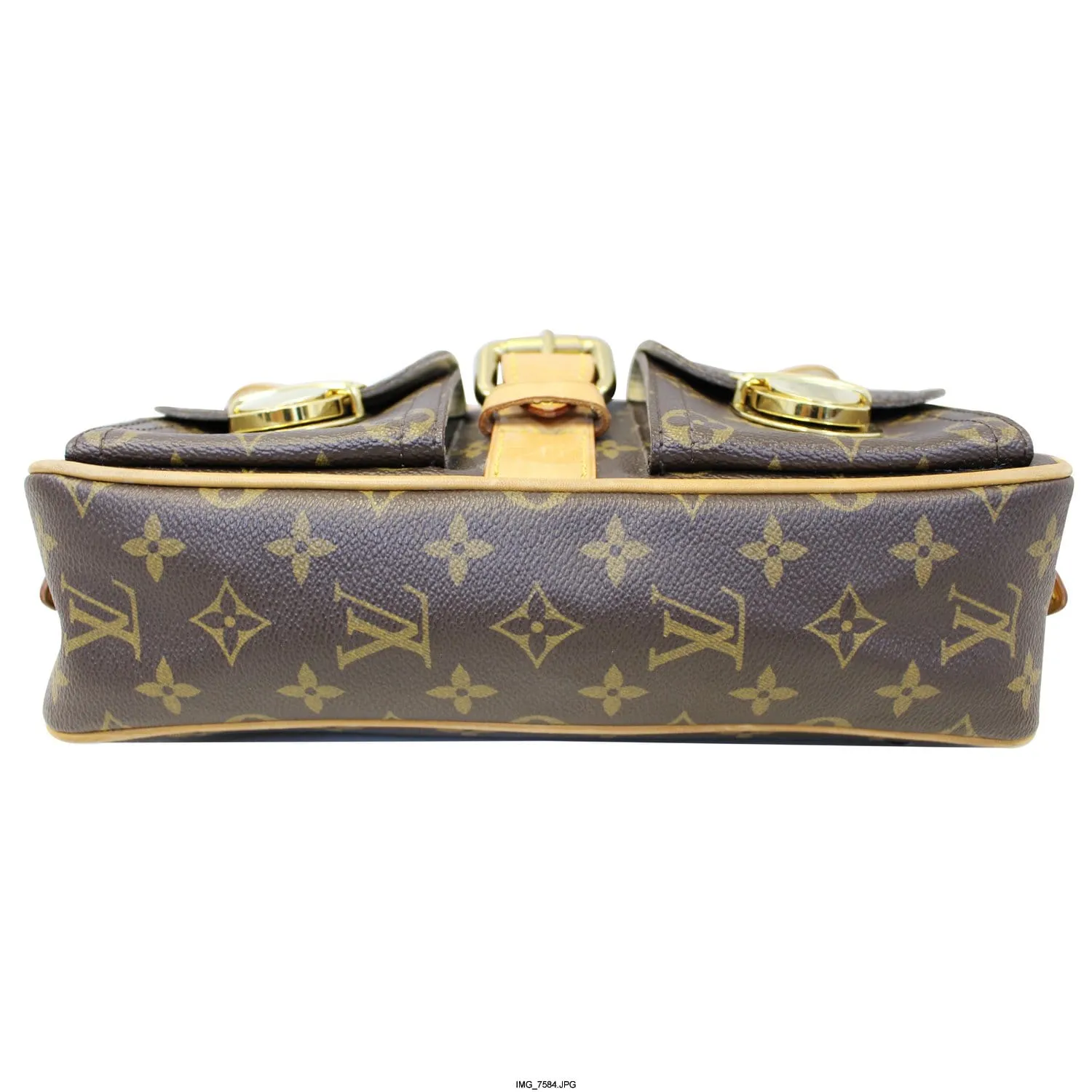 LOUIS VUITTON Hudson PM Monogram Canvas Shoulder Bag