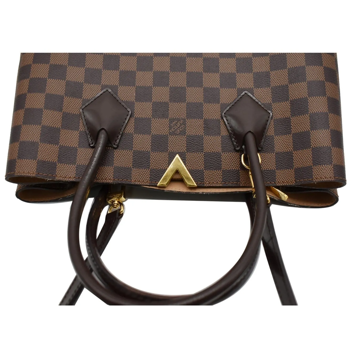 LOUIS VUITTON Kensington Damier Ebene Shoulder Bag Brown