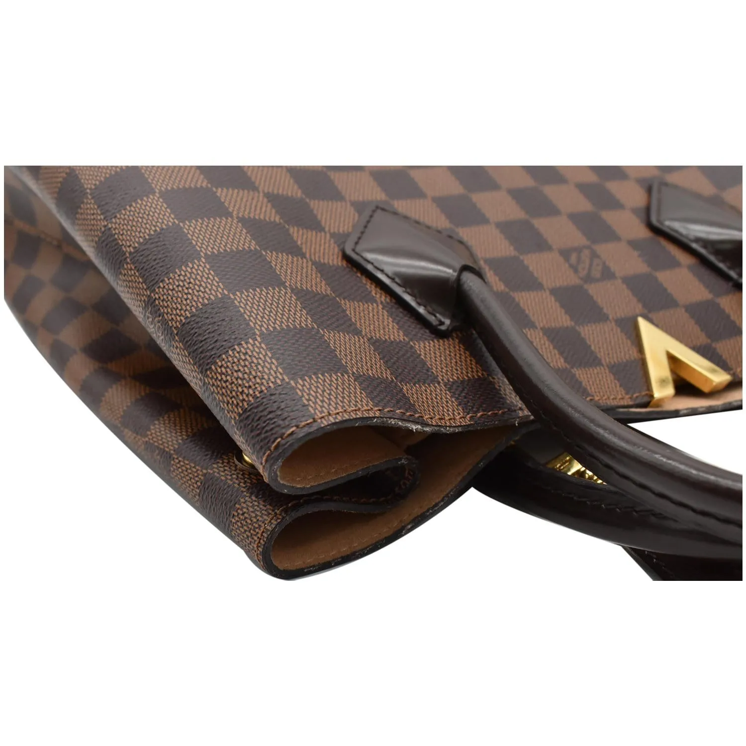 LOUIS VUITTON Kensington Damier Ebene Shoulder Bag Brown