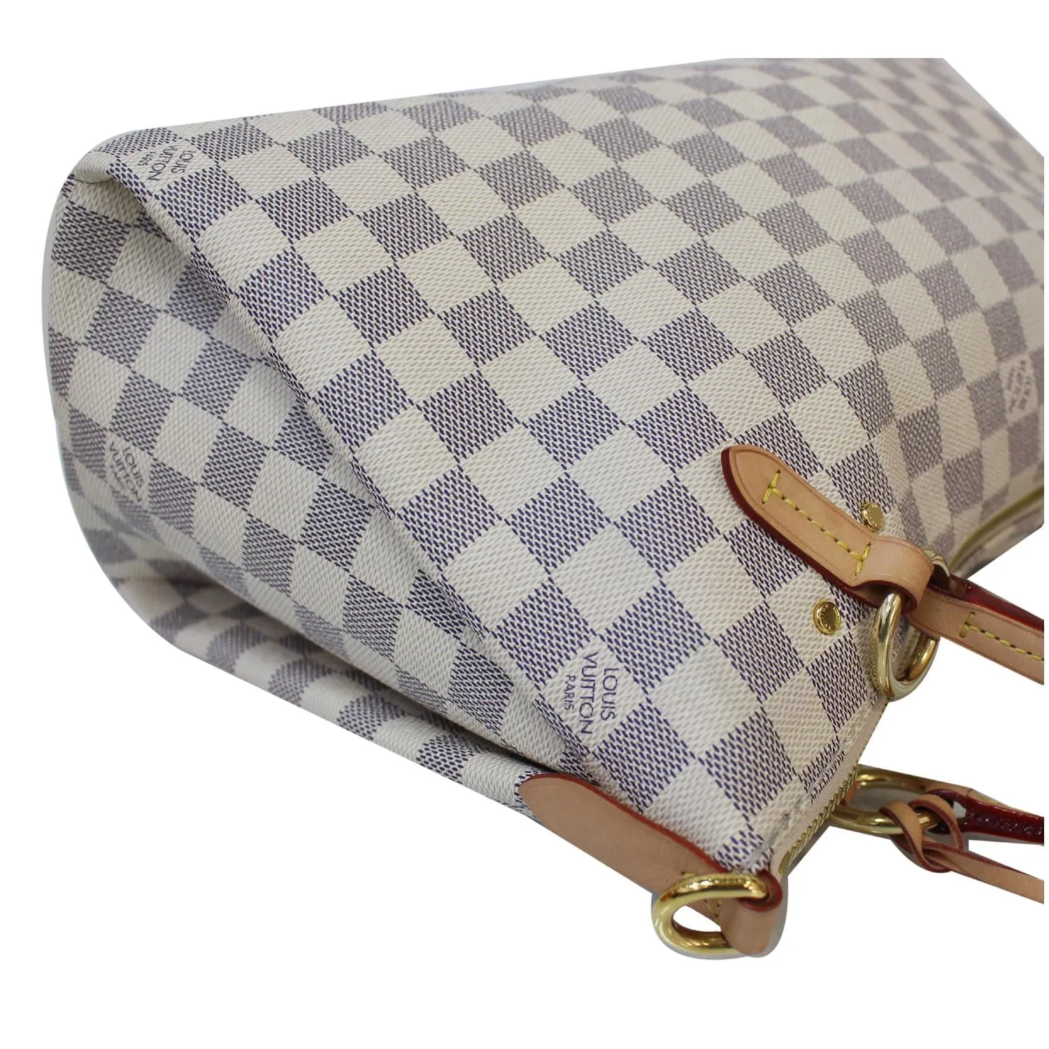 LOUIS VUITTON Lymington Damier Azur Shoulder Bag White