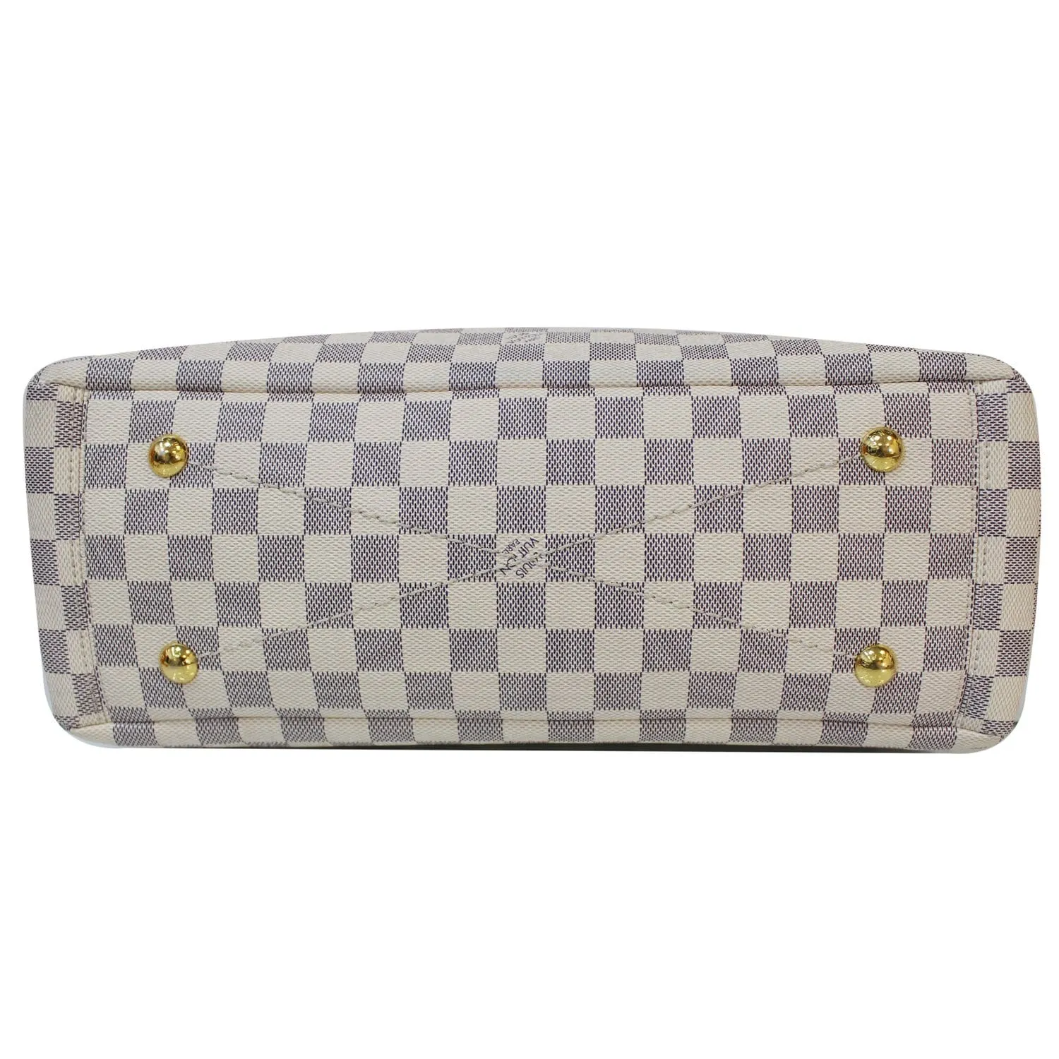 LOUIS VUITTON Lymington Damier Azur Shoulder Bag White