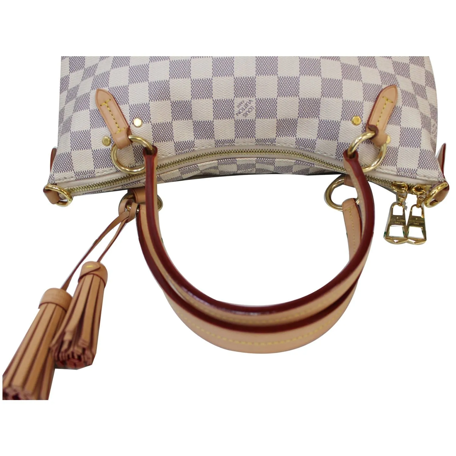 LOUIS VUITTON Lymington Damier Azur Shoulder Bag White