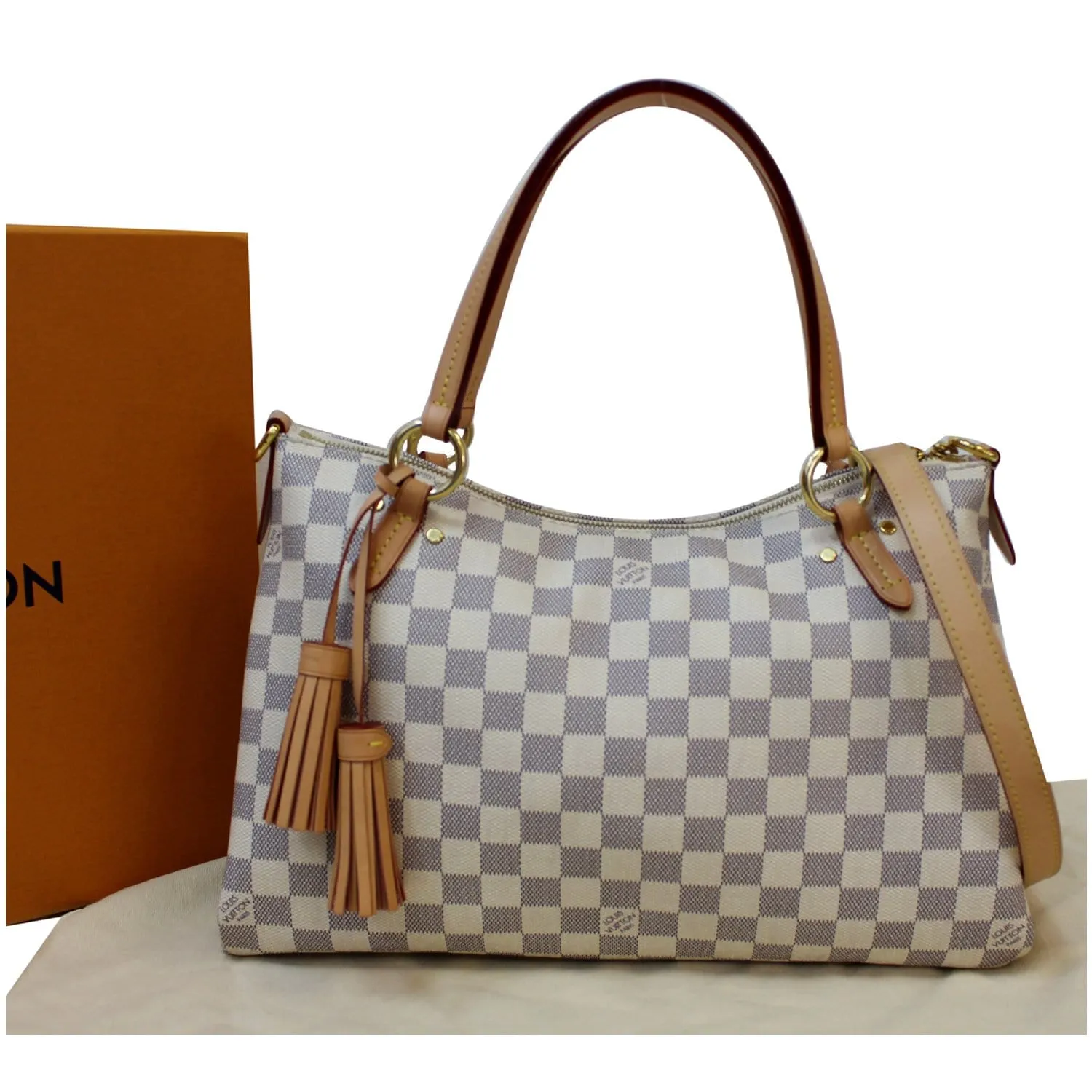 LOUIS VUITTON Lymington Damier Azur Shoulder Bag White