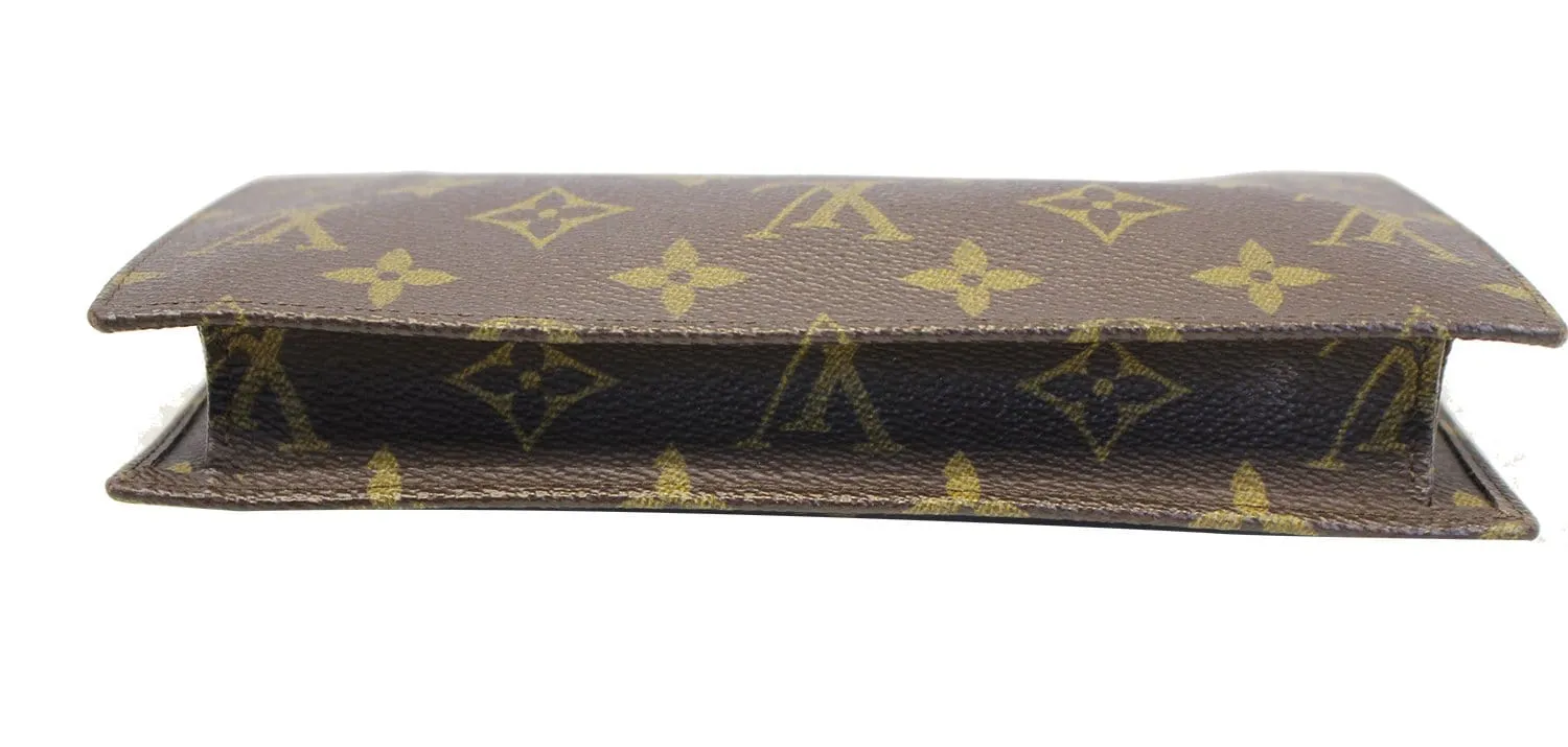 LOUIS VUITTON Monogram Canvas Pochette Rabat Clutch Bag