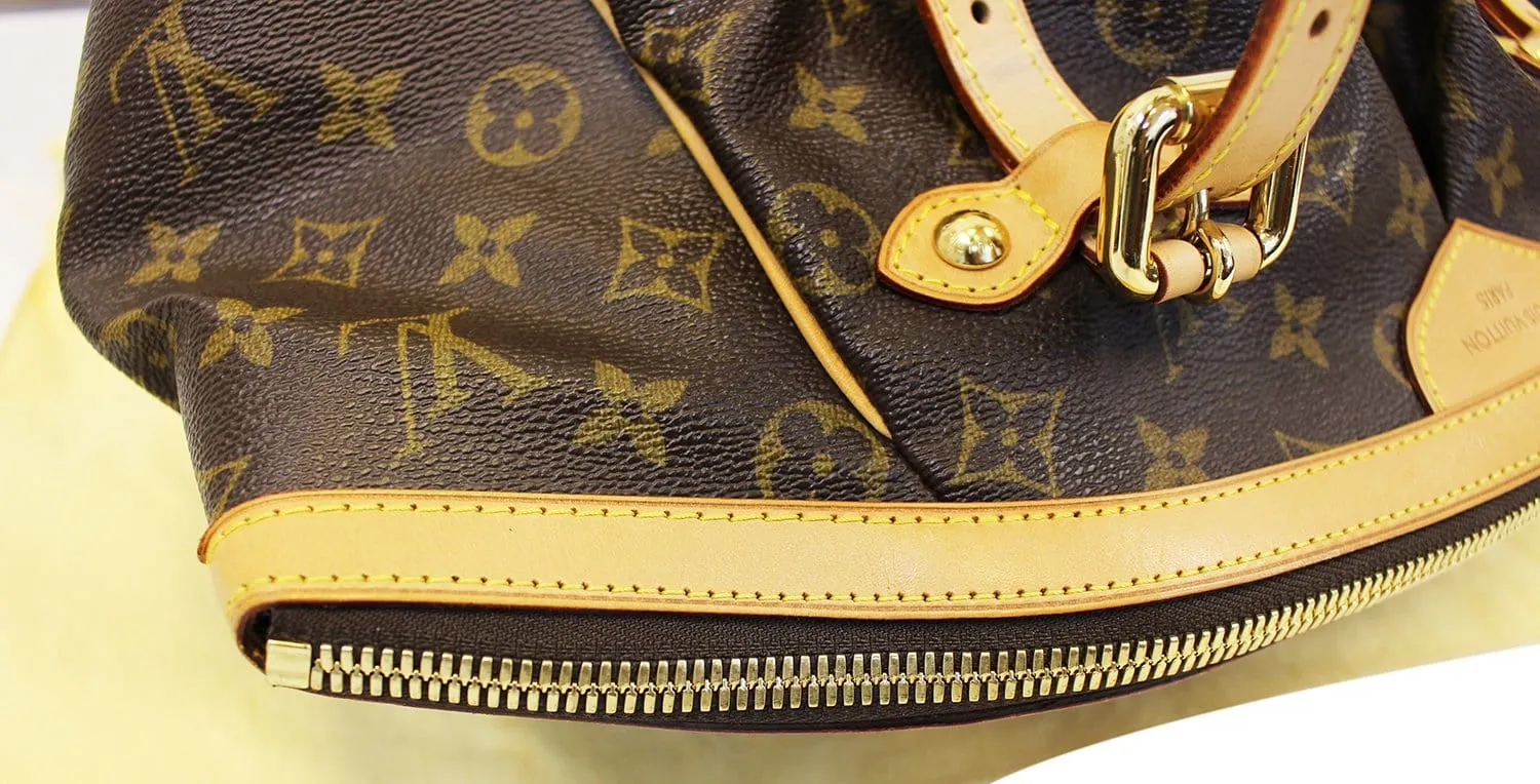 LOUIS VUITTON Monogram Tivoli GM Brown Tote Shoulder Bag
