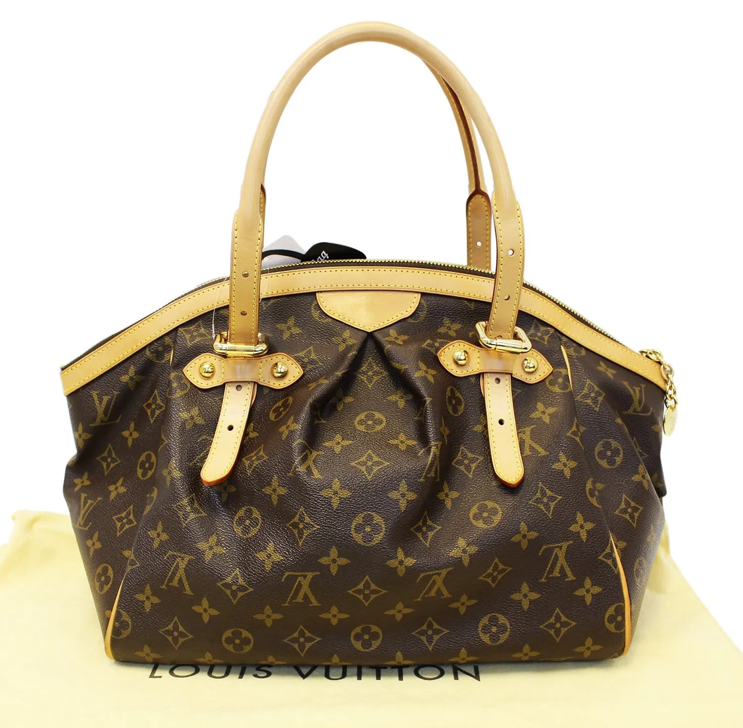 LOUIS VUITTON Monogram Tivoli GM Brown Tote Shoulder Bag