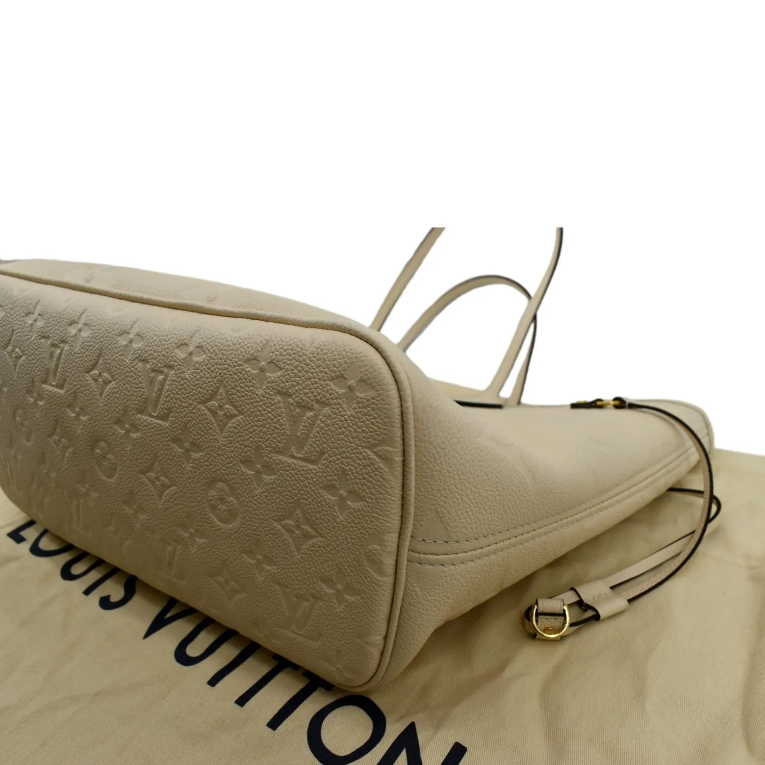 LOUIS VUITTON  Neverfull MM Monogram Empreinte Tote Bag Tourterelle  - Hot Deals