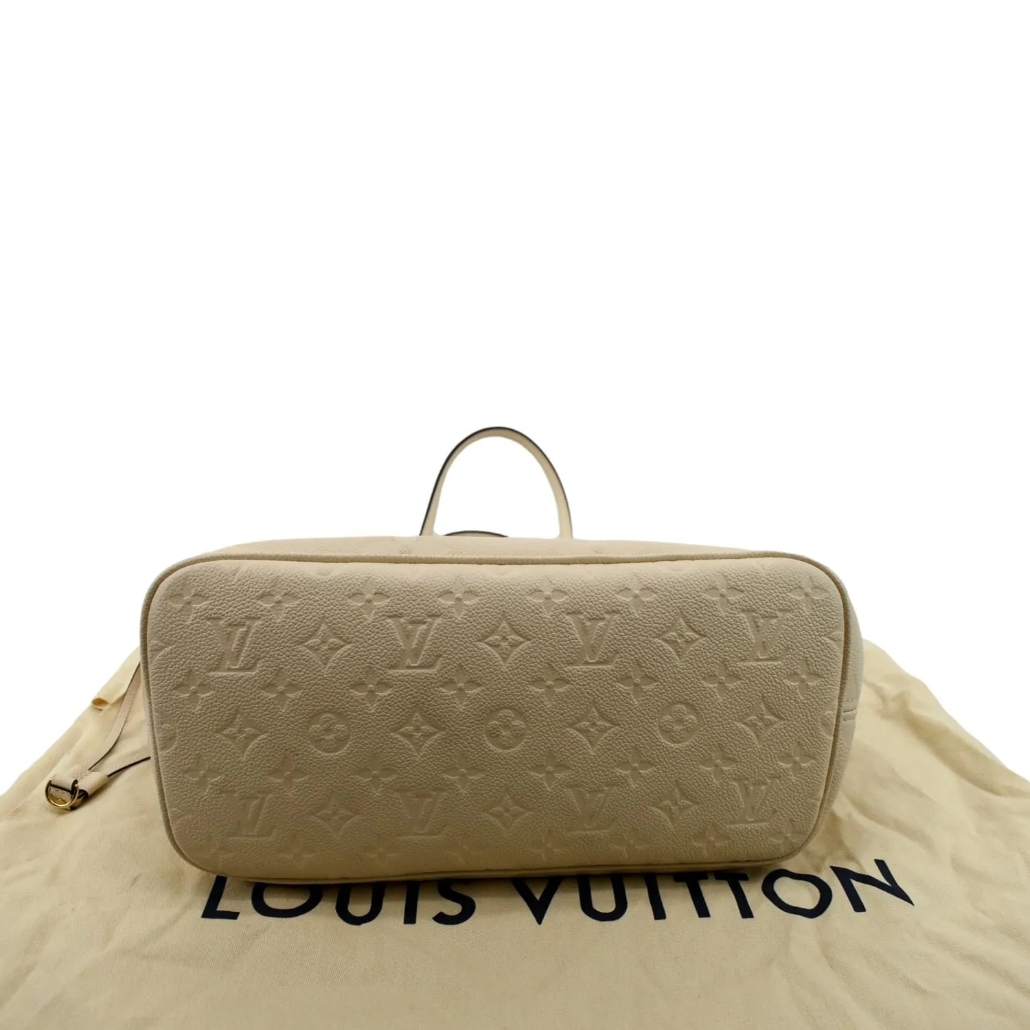 LOUIS VUITTON  Neverfull MM Monogram Empreinte Tote Bag Tourterelle  - Hot Deals