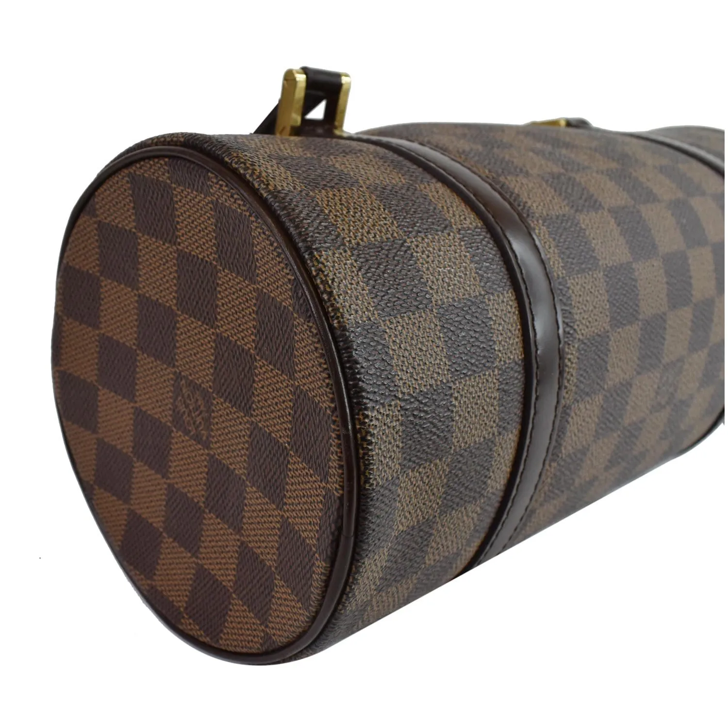 LOUIS VUITTON Papillon Damier Ebene Shoulder Bag Brown