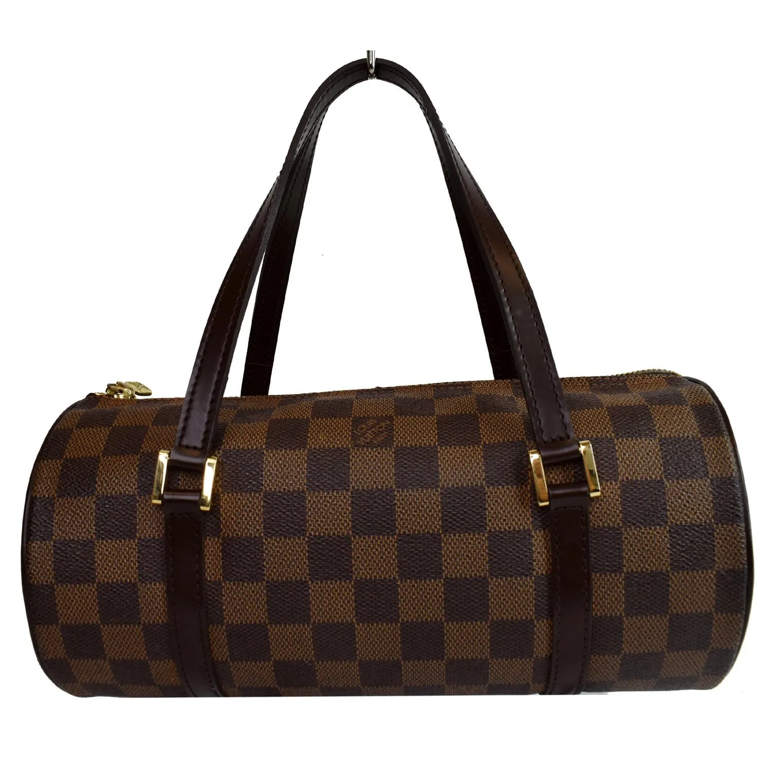 LOUIS VUITTON Papillon Damier Ebene Shoulder Bag Brown