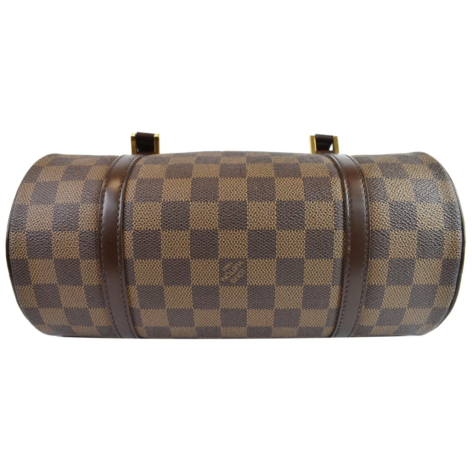 LOUIS VUITTON Papillon Damier Ebene Shoulder Bag Brown