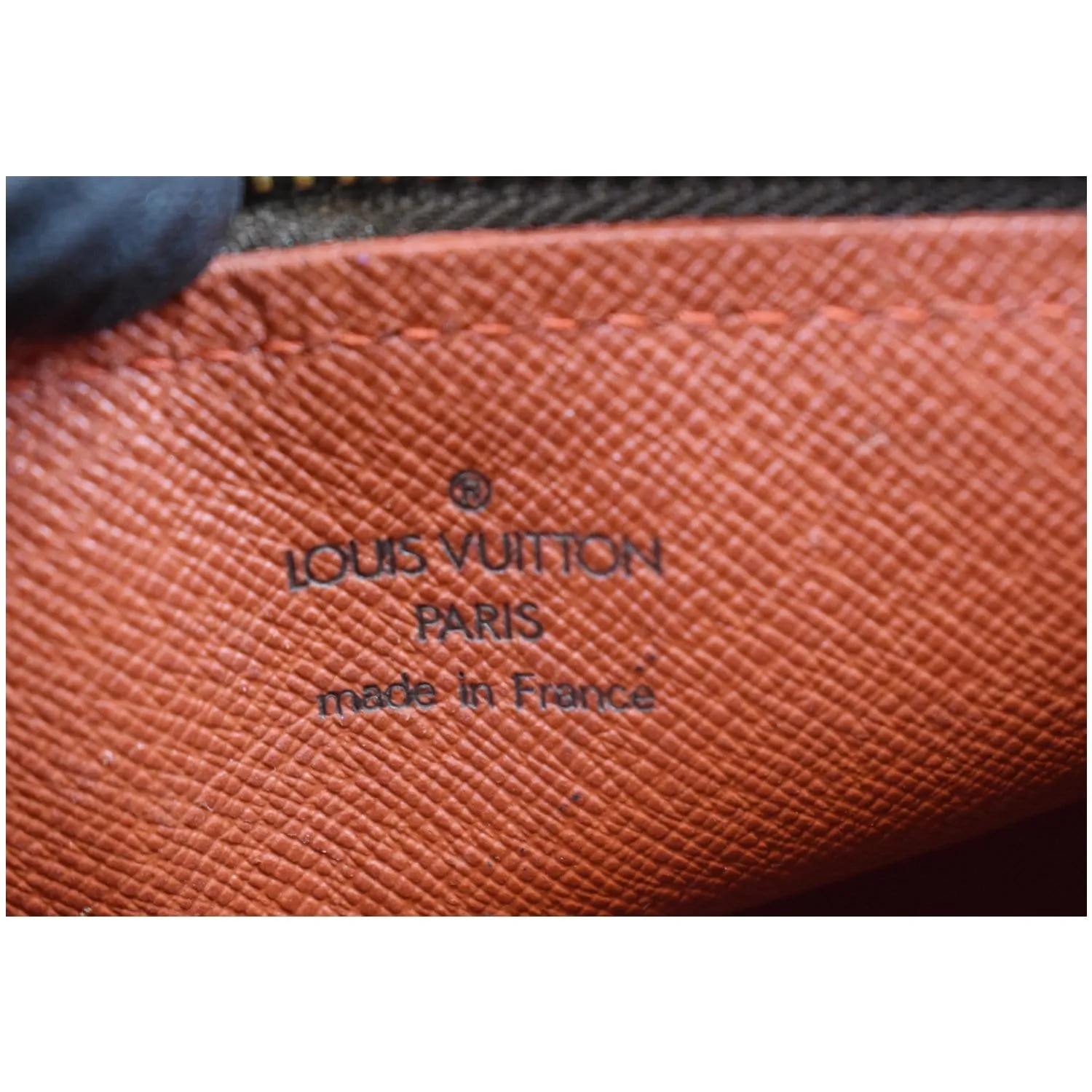LOUIS VUITTON Papillon Damier Ebene Shoulder Bag Brown