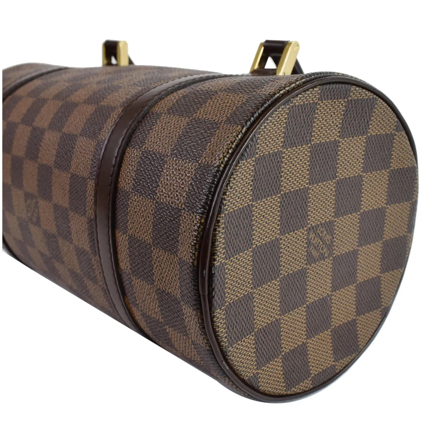 LOUIS VUITTON Papillon Damier Ebene Shoulder Bag Brown