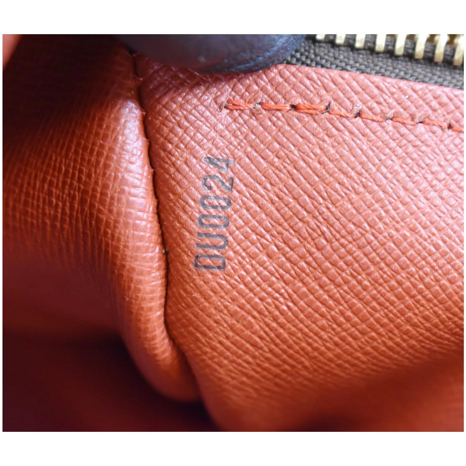 LOUIS VUITTON Papillon Damier Ebene Shoulder Bag Brown
