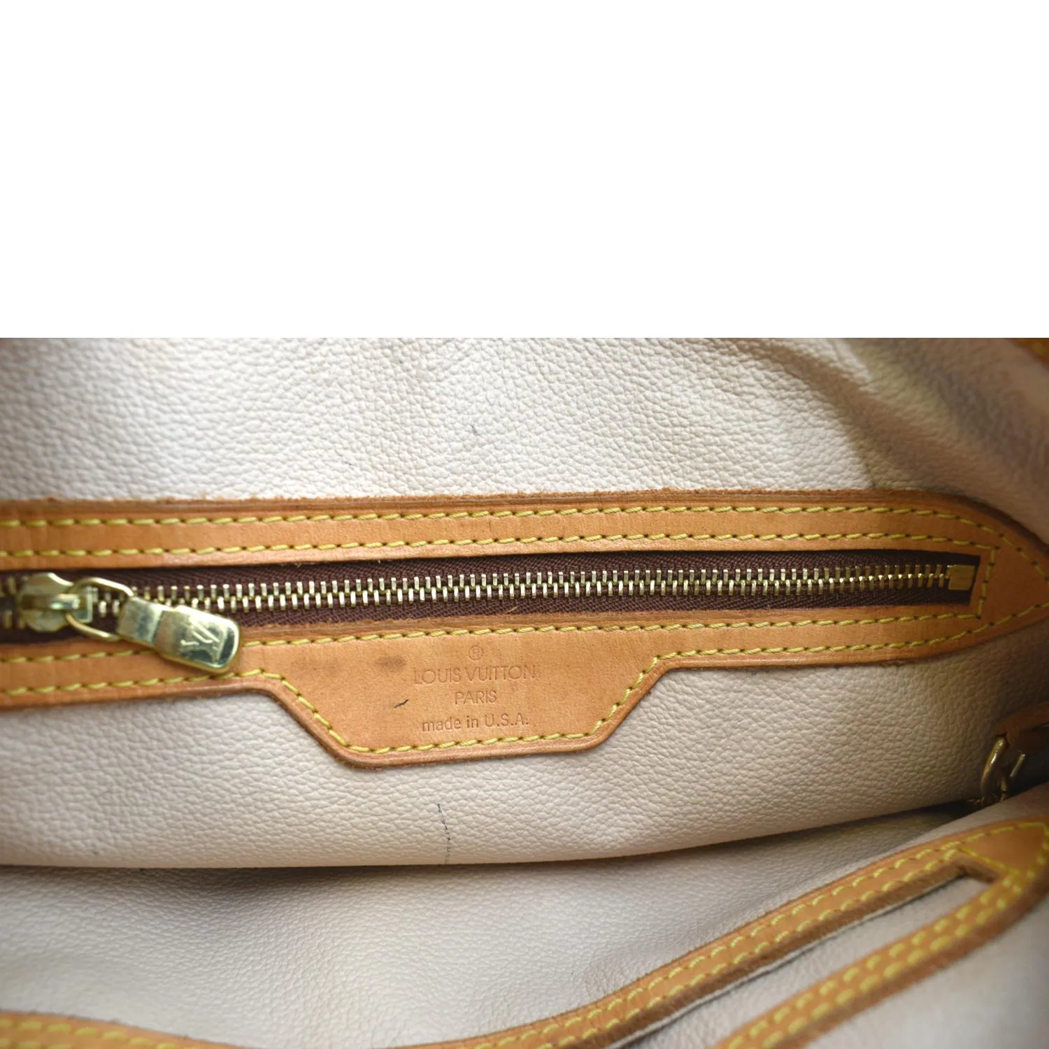 LOUIS VUITTON Petit Bucket Monogram Canvas Shoulder Bag Brown
