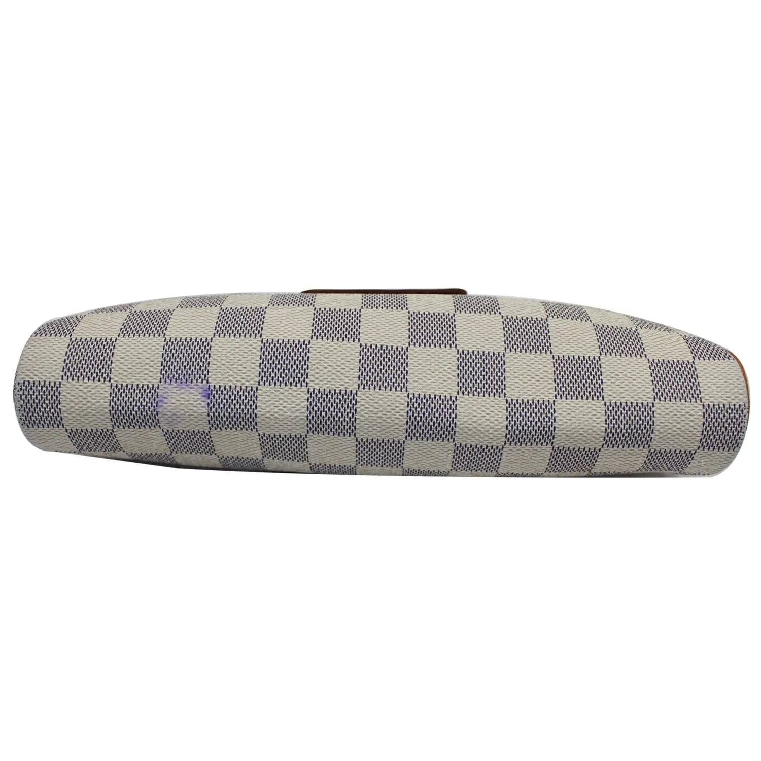 LOUIS VUITTON Pochette Eva Damier Azur Clutch Shoulder Bag White