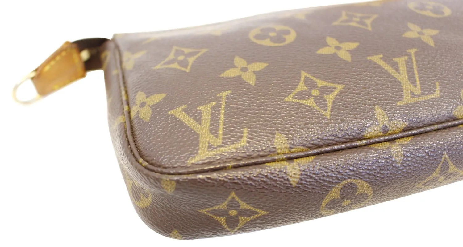 LOUIS VUITTON Pouch Monogram Canvas Pochette Accessoires Long Strap