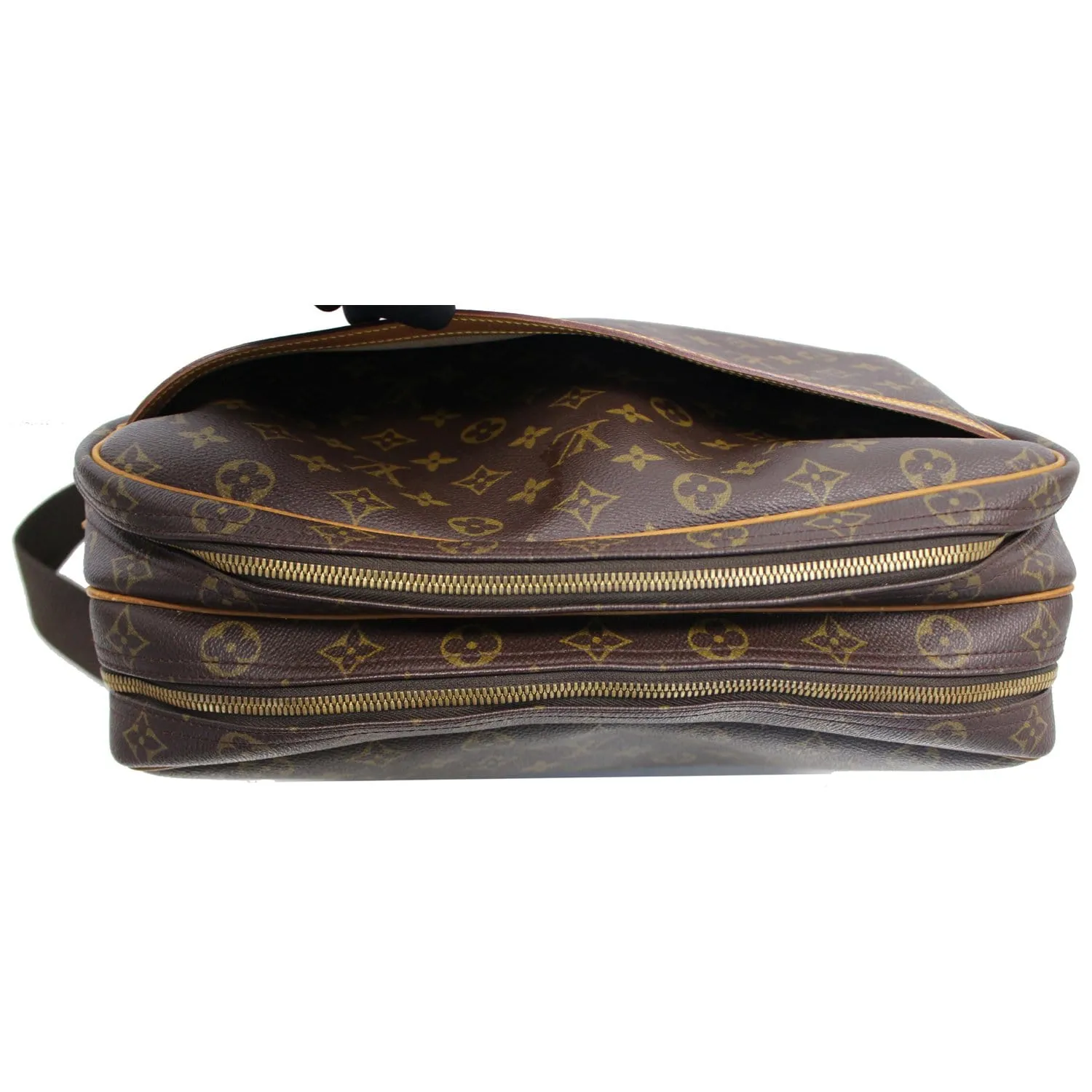 LOUIS VUITTON Reporter GM Monogram Canvas Shoulder Bag Brown - Last Call