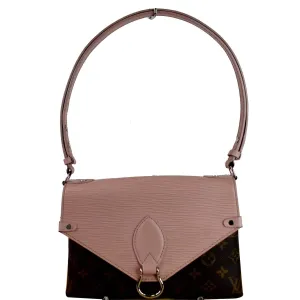 LOUIS VUITTON Saint Michel Monogram Epi Shoulder Bag Rose Ballerine - 25% OFF