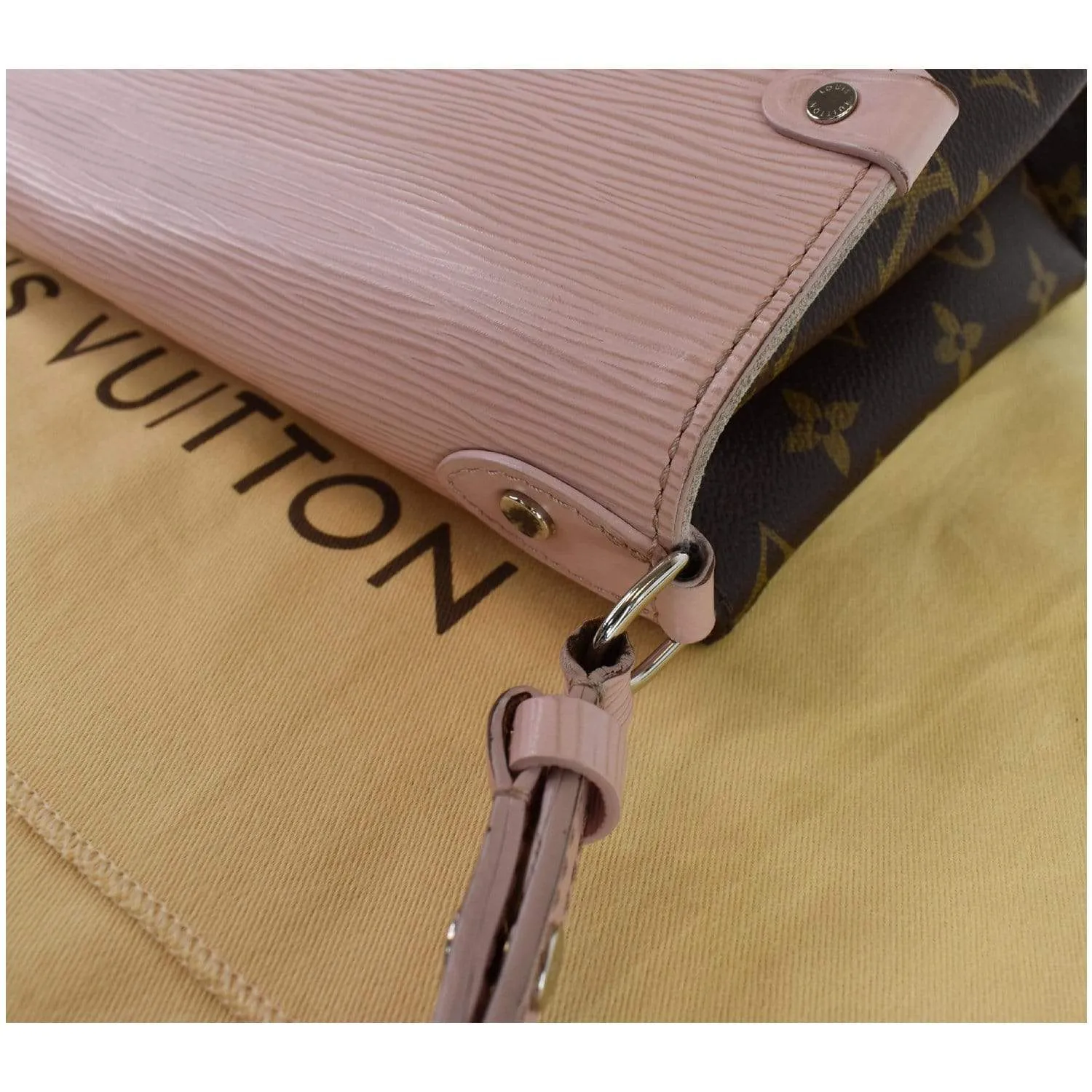 LOUIS VUITTON Saint Michel Monogram Epi Shoulder Bag Rose Ballerine - 25% OFF
