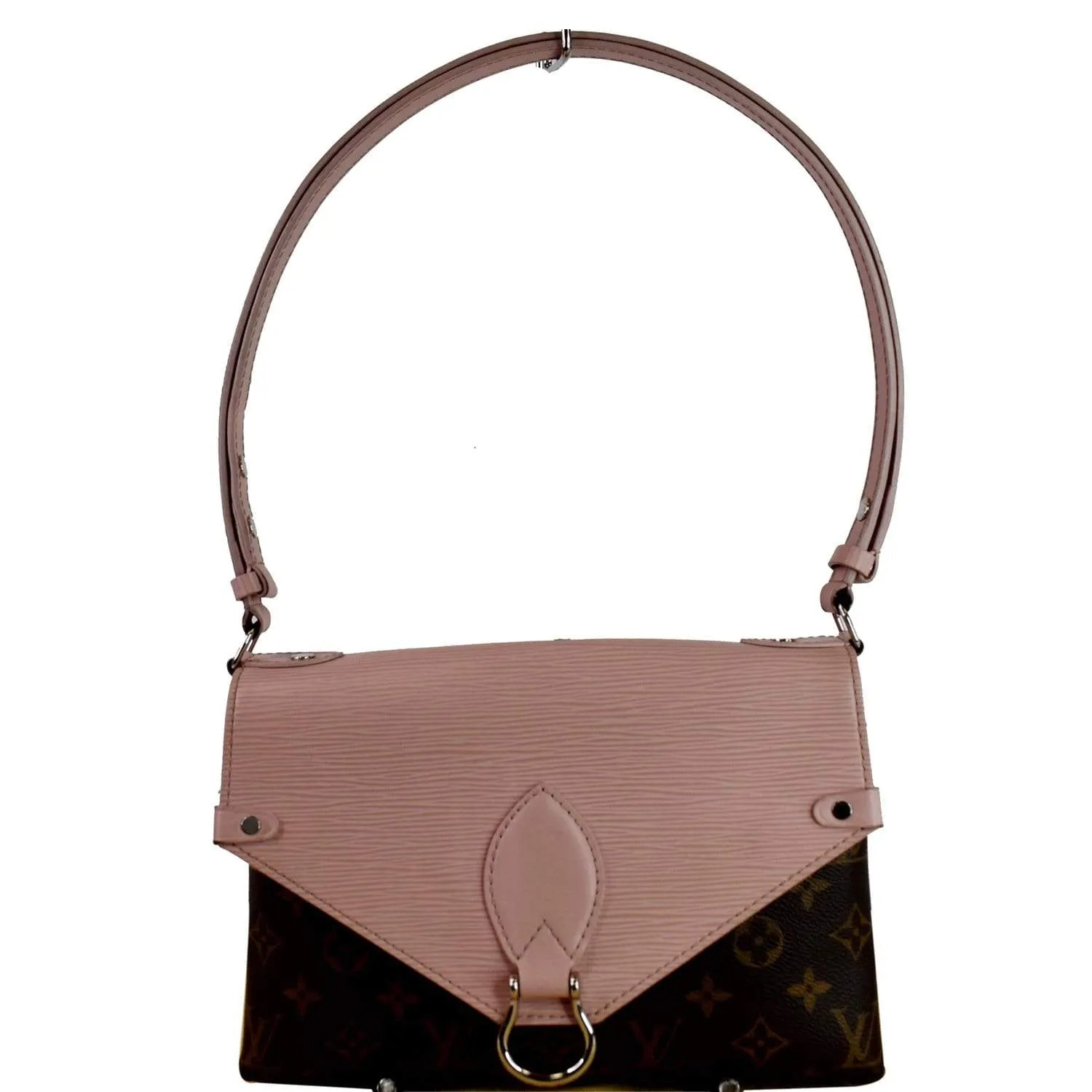 LOUIS VUITTON Saint Michel Monogram Epi Shoulder Bag Rose Ballerine - 25% OFF