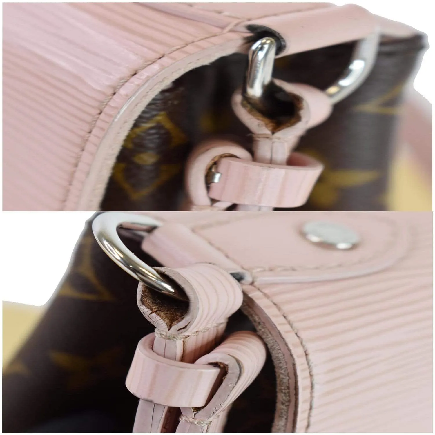 LOUIS VUITTON Saint Michel Monogram Epi Shoulder Bag Rose Ballerine - 25% OFF