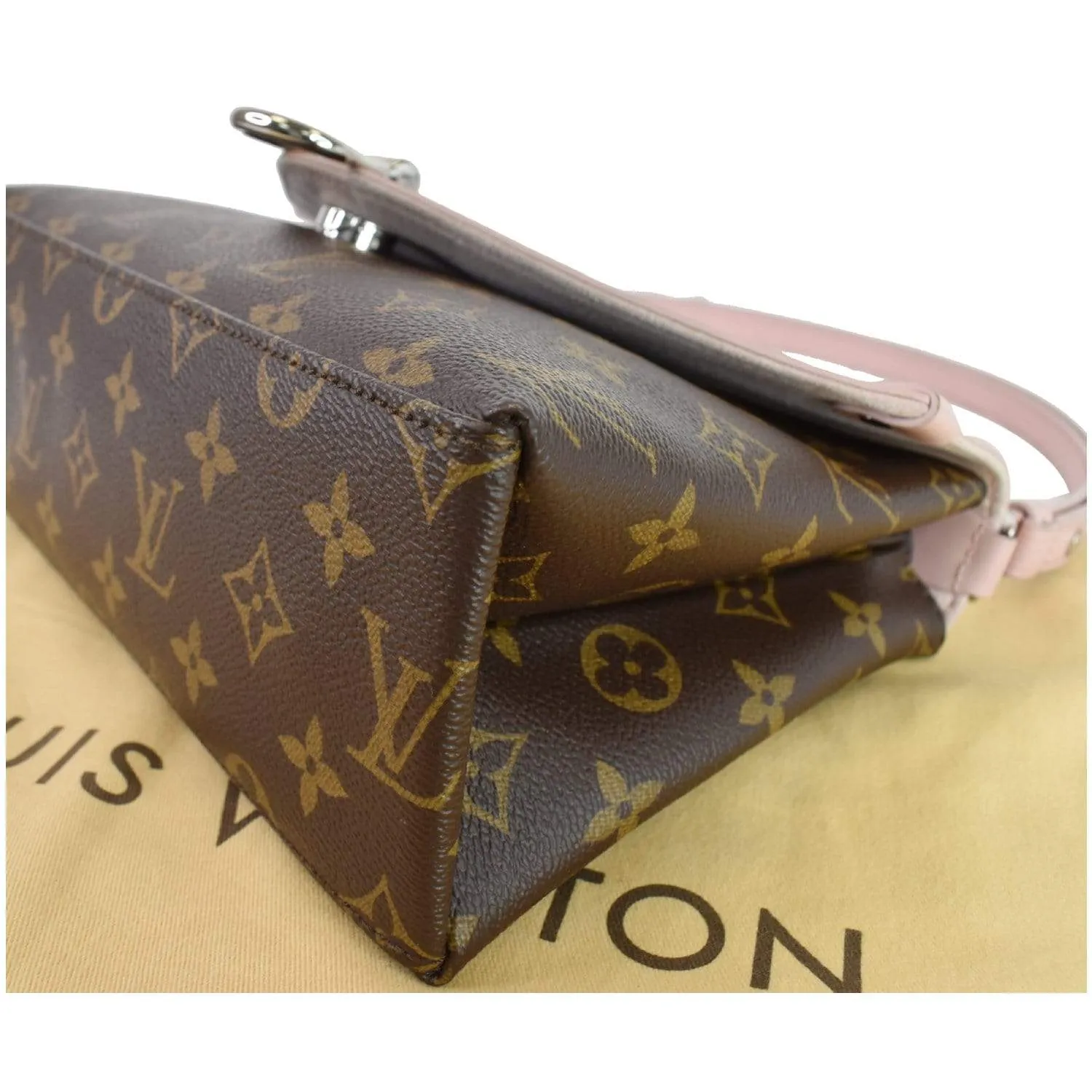 LOUIS VUITTON Saint Michel Monogram Epi Shoulder Bag Rose Ballerine - 25% OFF