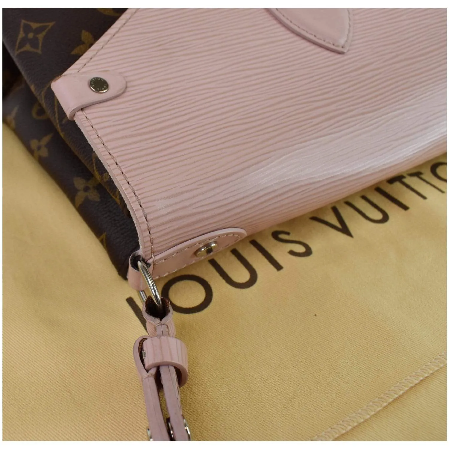 LOUIS VUITTON Saint Michel Monogram Epi Shoulder Bag Rose Ballerine - 25% OFF