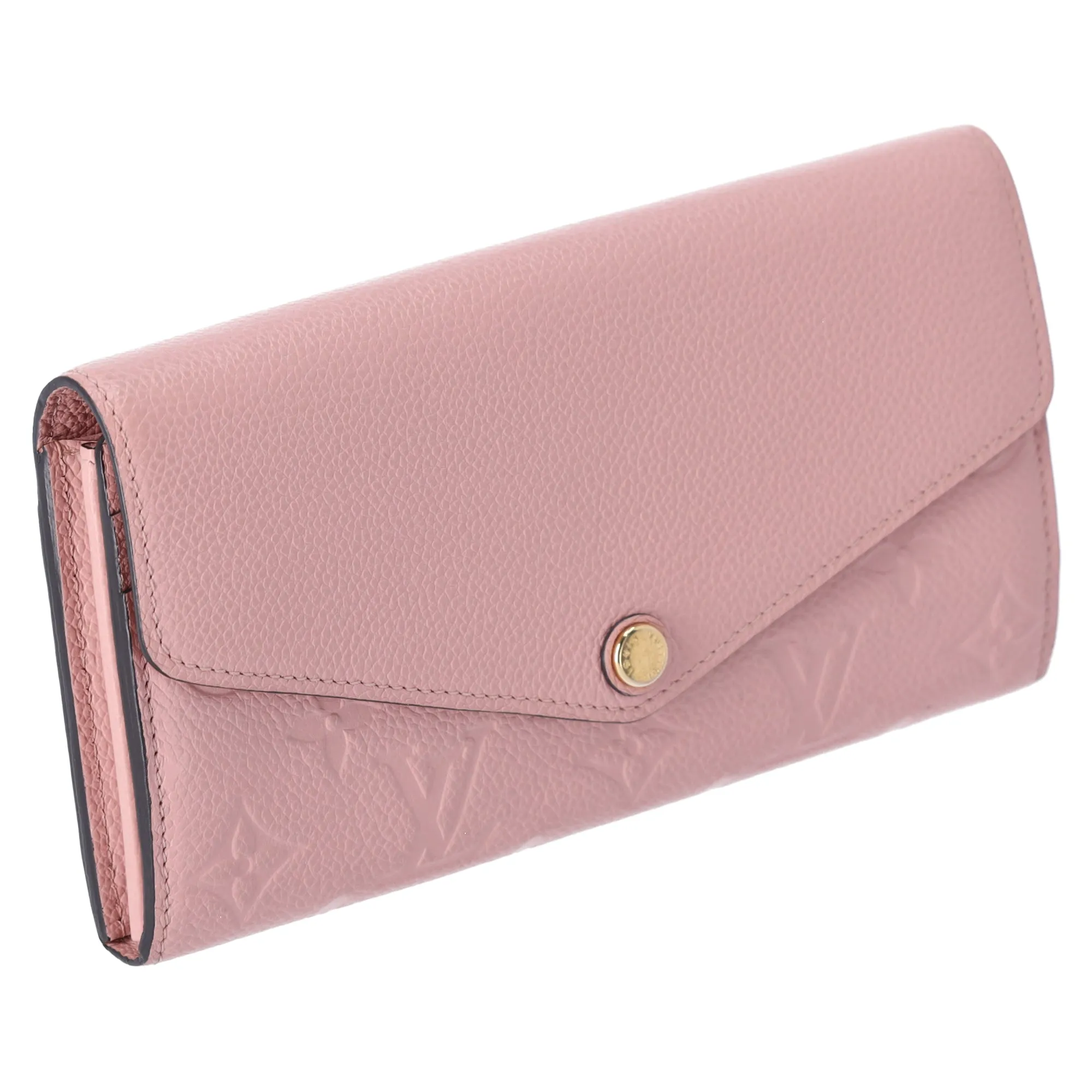 Louis Vuitton Sarah Monogram Empreinte Long Wallet M64082 Rose Poudre Pink