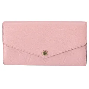 Louis Vuitton Sarah Monogram Empreinte Long Wallet M64082 Rose Poudre Pink