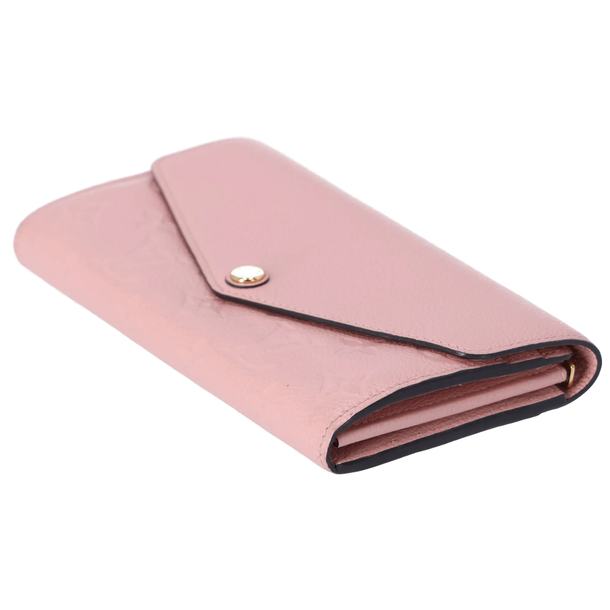 Louis Vuitton Sarah Monogram Empreinte Long Wallet M64082 Rose Poudre Pink