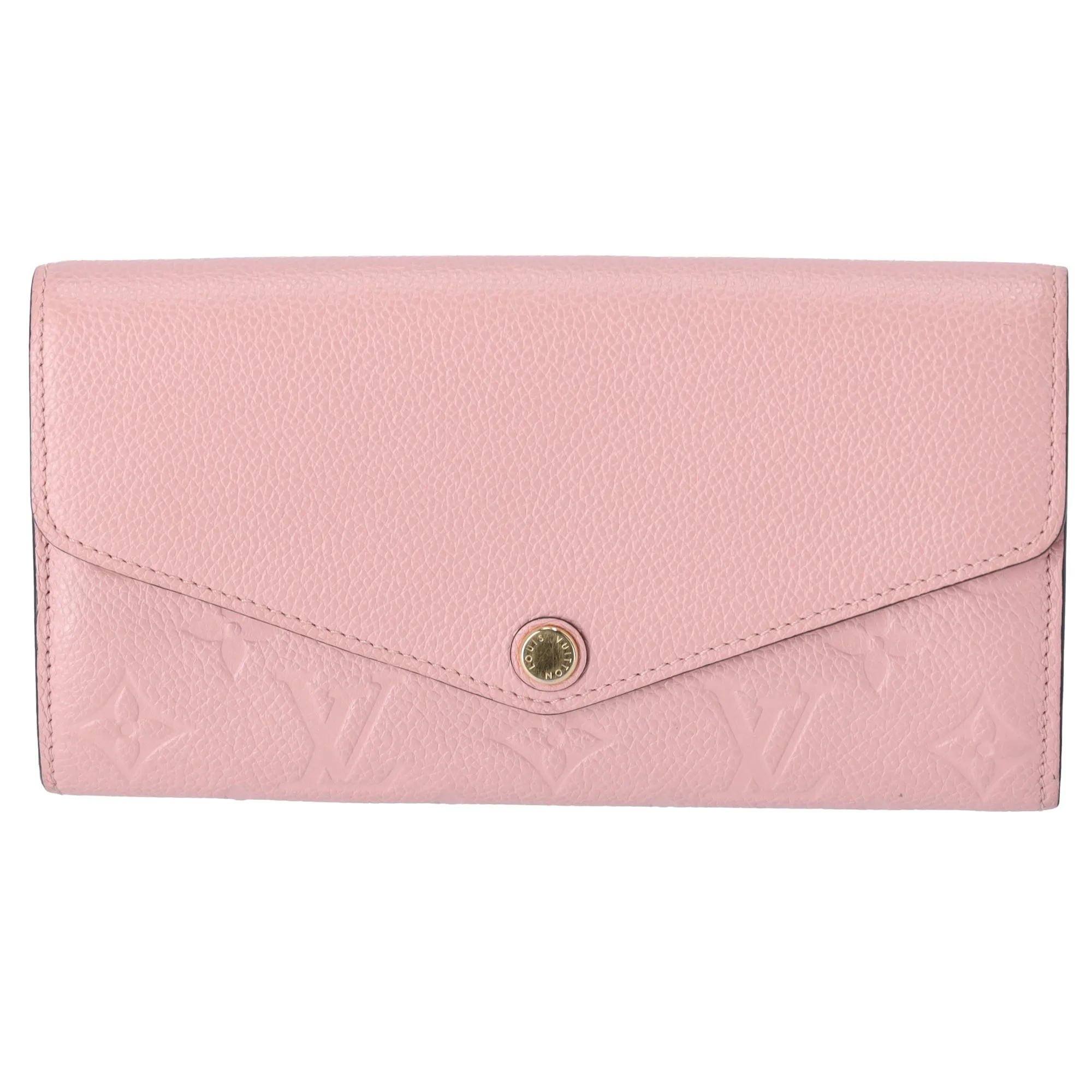 Louis Vuitton Sarah Monogram Empreinte Long Wallet M64082 Rose Poudre Pink