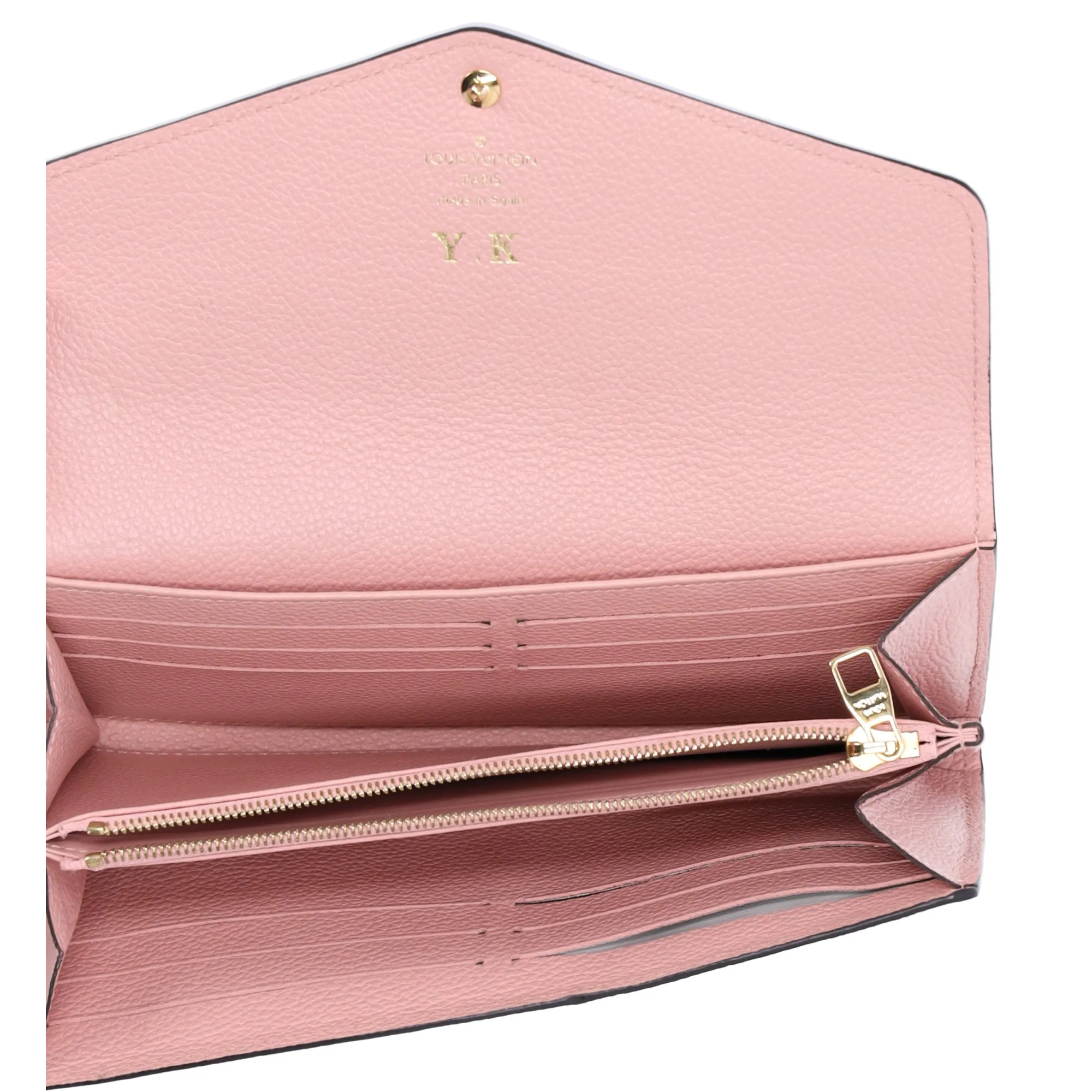 Louis Vuitton Sarah Monogram Empreinte Long Wallet M64082 Rose Poudre Pink