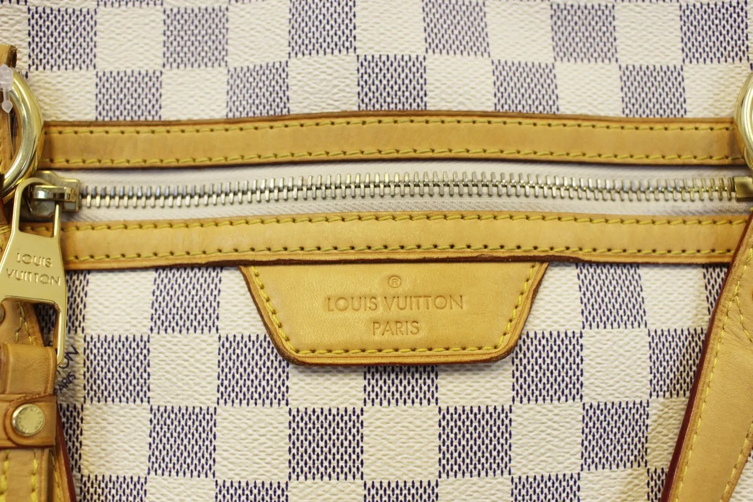 LOUIS VUITTON Shoulder Bag Used  Evora MM Damier Azur Tote