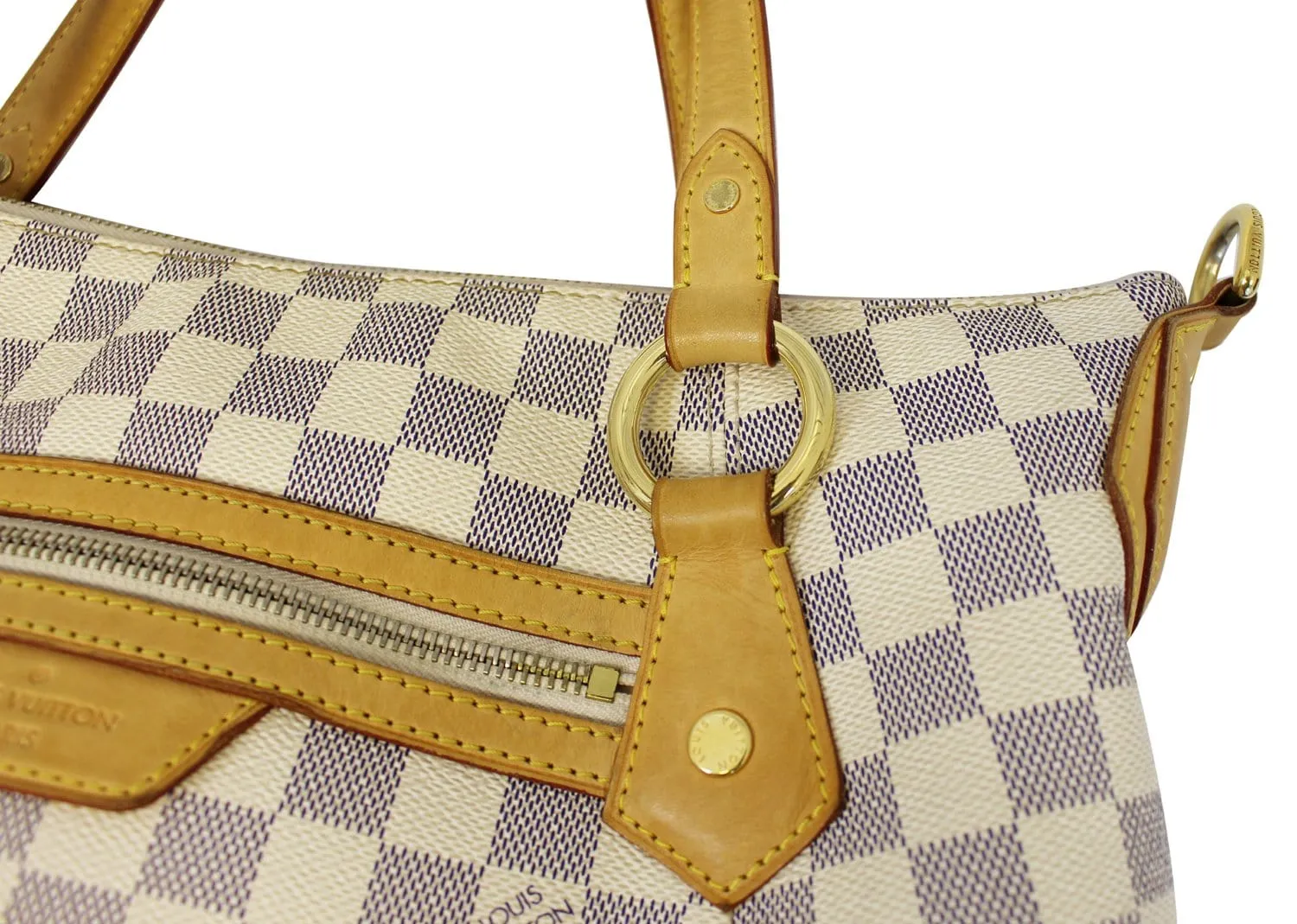 LOUIS VUITTON Shoulder Bag Used  Evora MM Damier Azur Tote