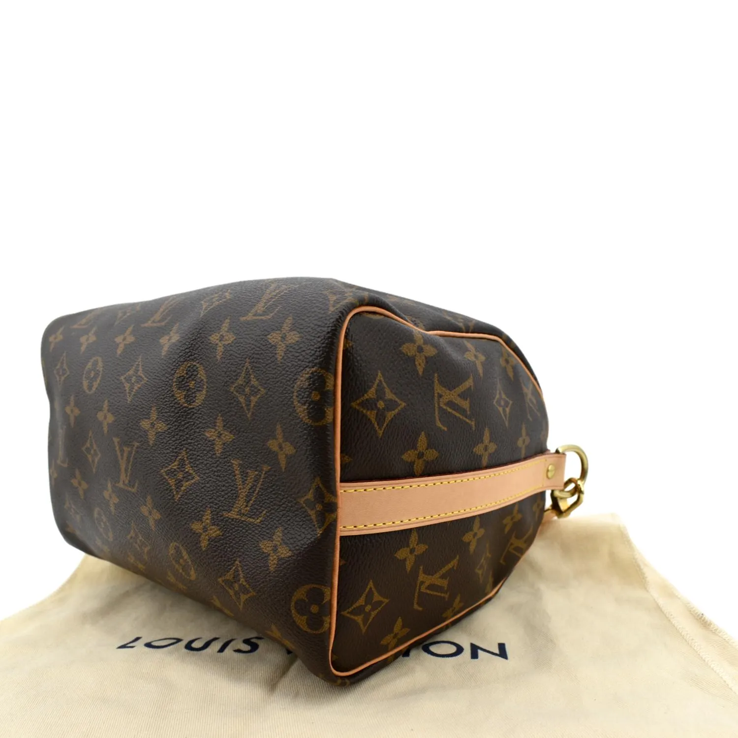 LOUIS VUITTON Speedy 25 Bandouliere Monogram Canvas Shoulder Bag Brown