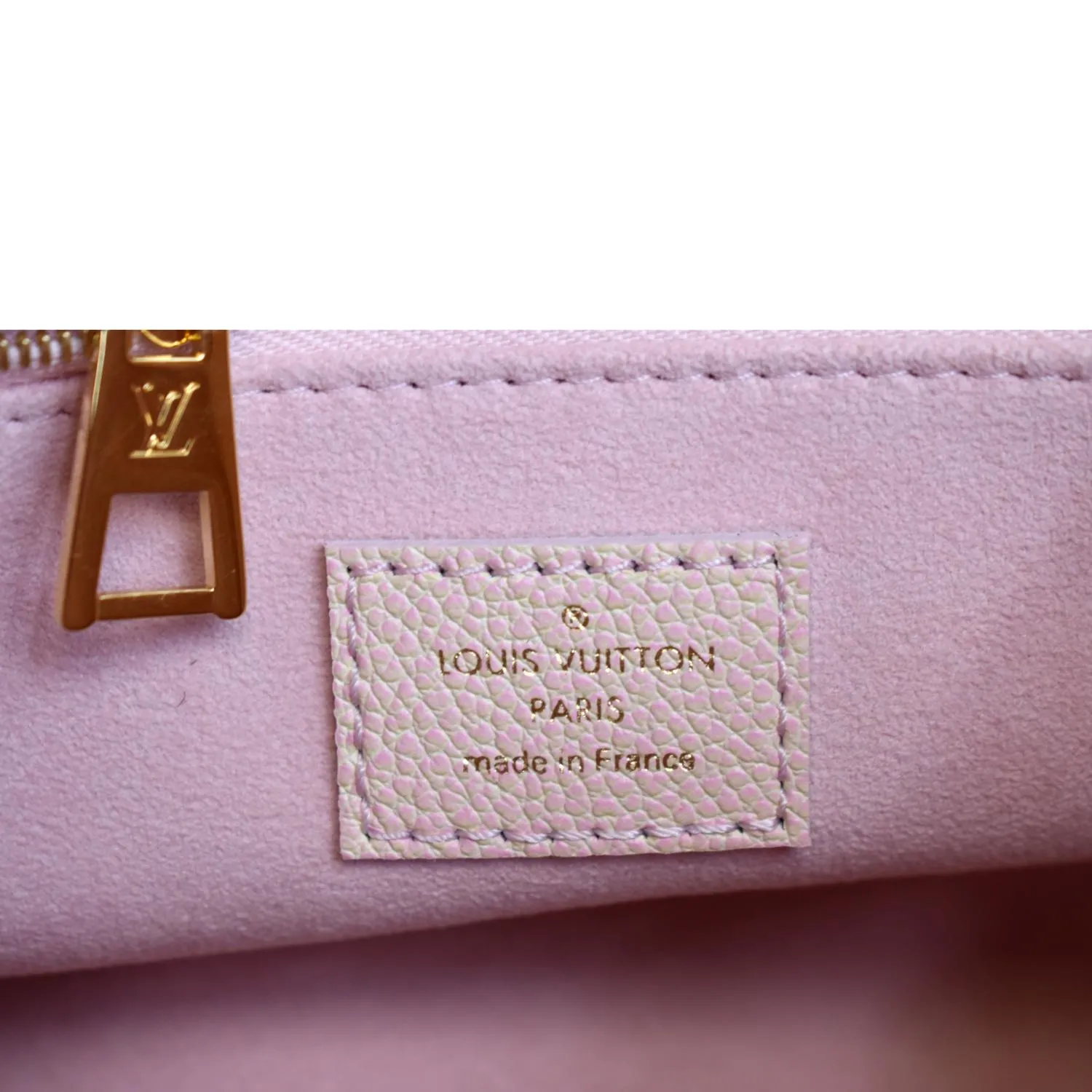 LOUIS VUITTON Stardust Onthego PM Monogram Empreinte Shoulder Bag Light Pink